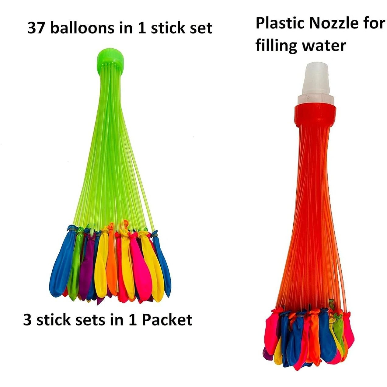 AMFIN Holi Magic Water Tap Balloons for Kids - Multicolor (Pack Of 111)