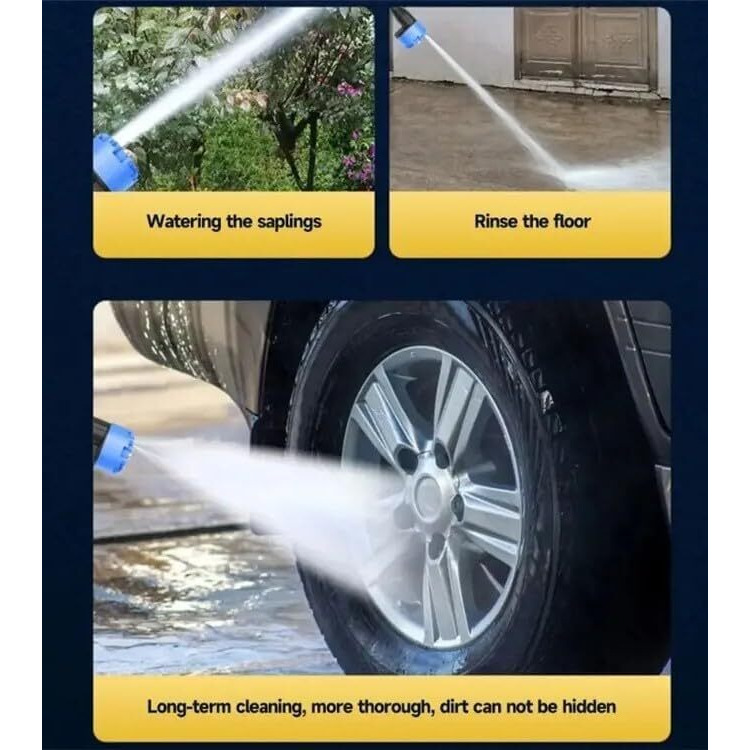 Foliam 6 in1 Cordless Portable Pressure Washer Gun 48V 15000mah (40min) High Pressure Water Gun with Cordless Rechargeable 6 Ways to Spray Water Used for Car Washer (Model-3)