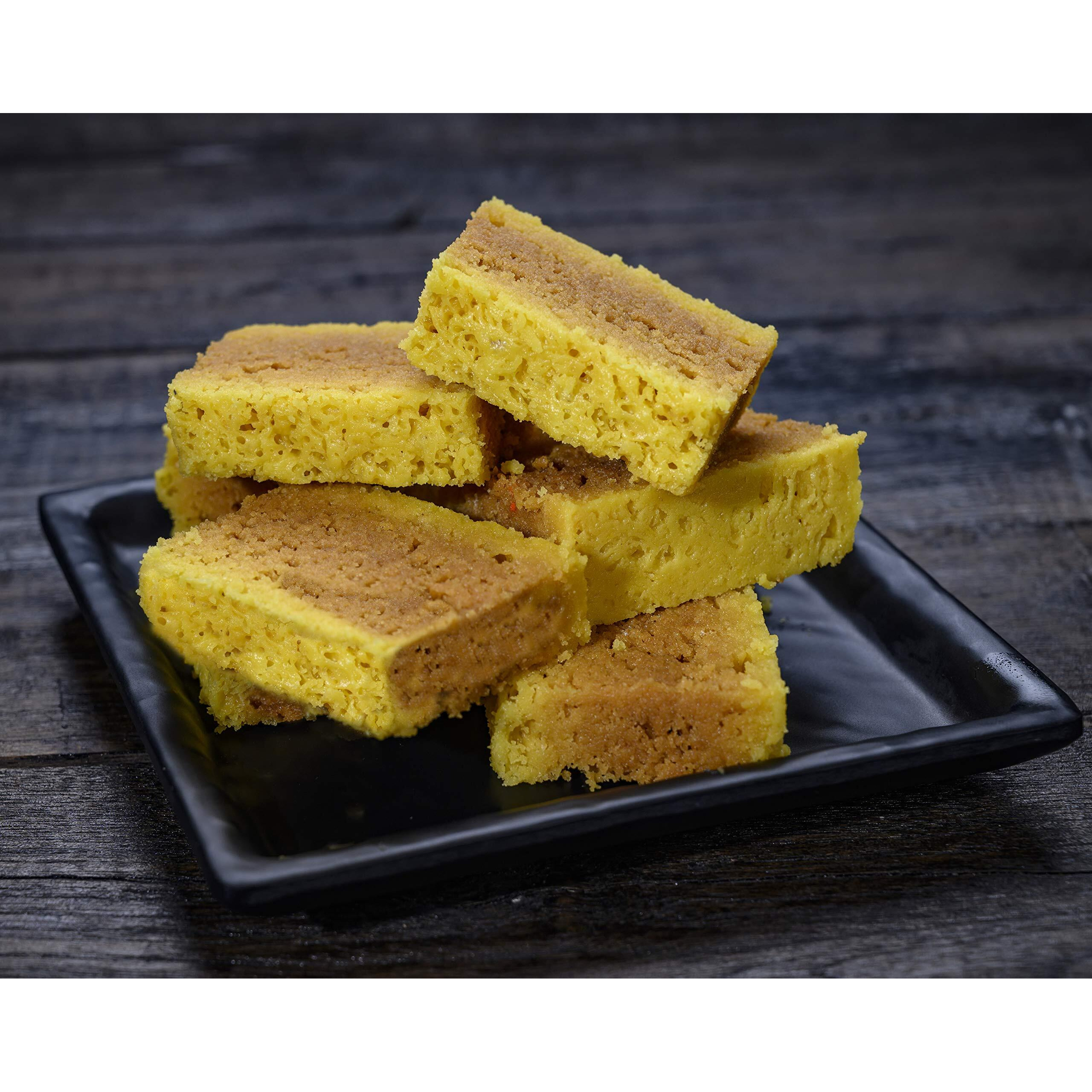 Bhagats Heera Sweets Mysore Pak Sweets Meethai Box | Delicious Sweet Box - 400 Gms Delicious Indian Mithai Mouth Melting Crispy Indian Sweets Mysore Pak Mithai (Pack Of 1) | For Diwali Sweets Ganesh Chaturthi Rakhi Christmas Holi Valentine | For All Festivals