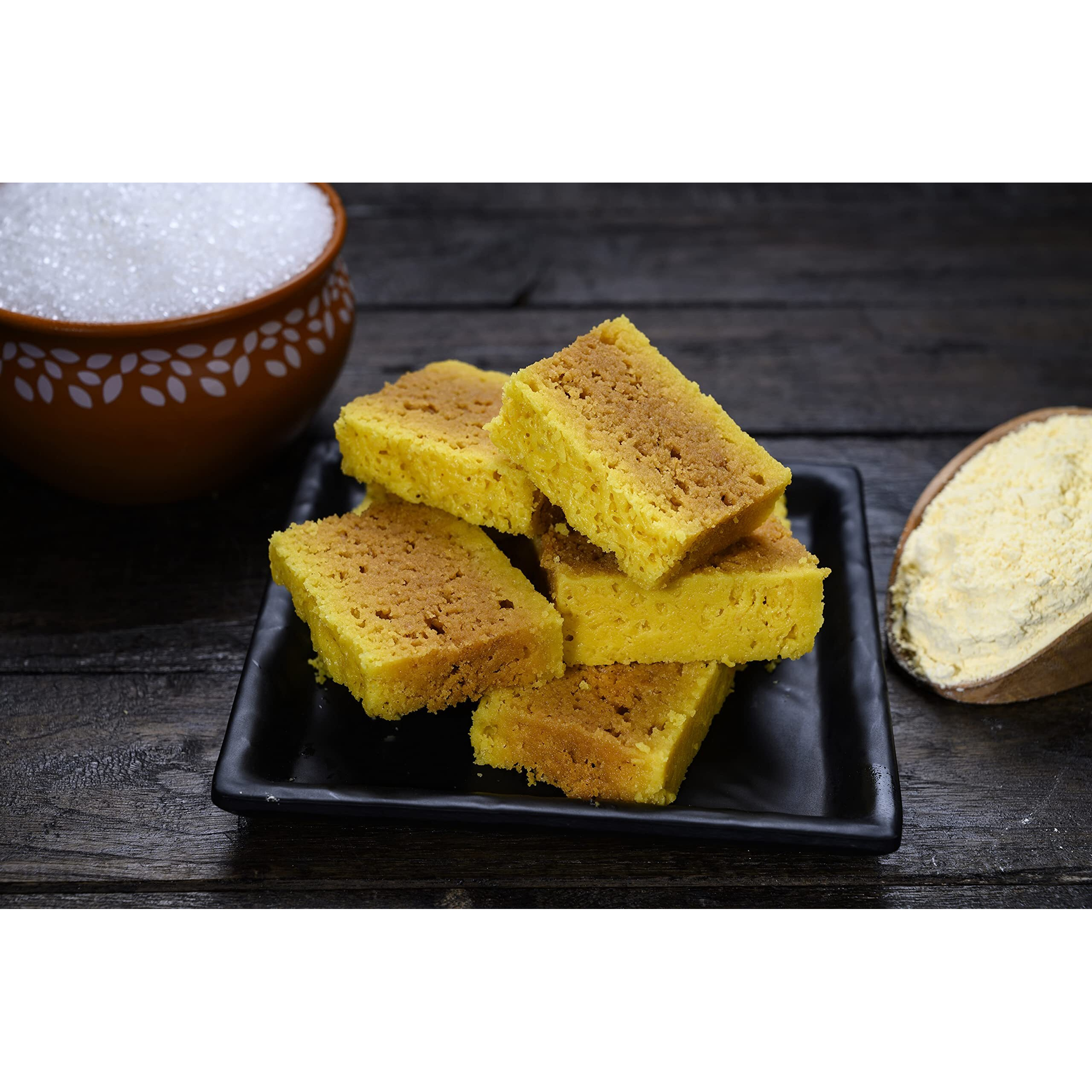 Bhagats Heera Sweets Mysore Pak Sweets Meethai Box | Delicious Sweet Box - 400 Gms Delicious Indian Mithai Mouth Melting Crispy Indian Sweets Mysore Pak Mithai (Pack Of 1) | For Diwali Sweets Ganesh Chaturthi Rakhi Christmas Holi Valentine | For All Festivals