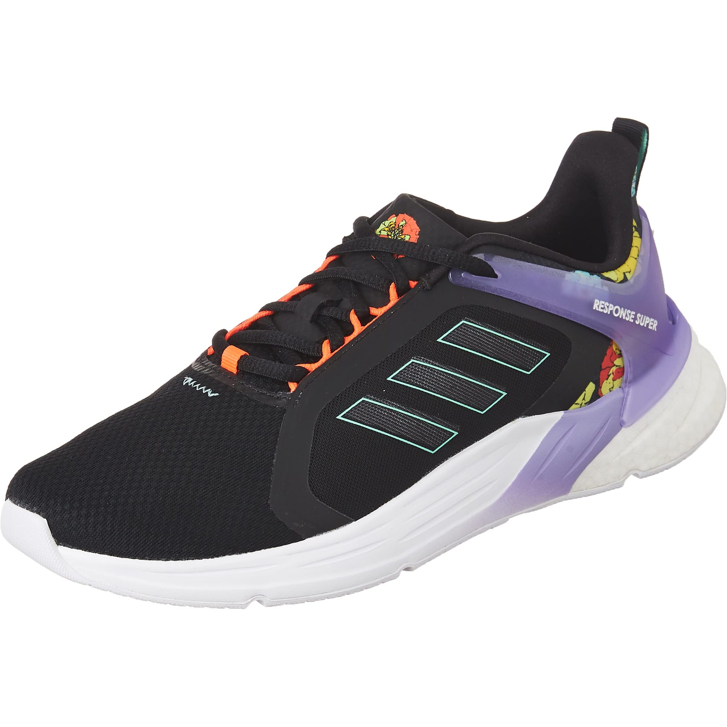 Adidas Womens Response Super 2.0 CBLACK/FTWWHT/LPURPL Running Shoe - 8 UK (GY8605)