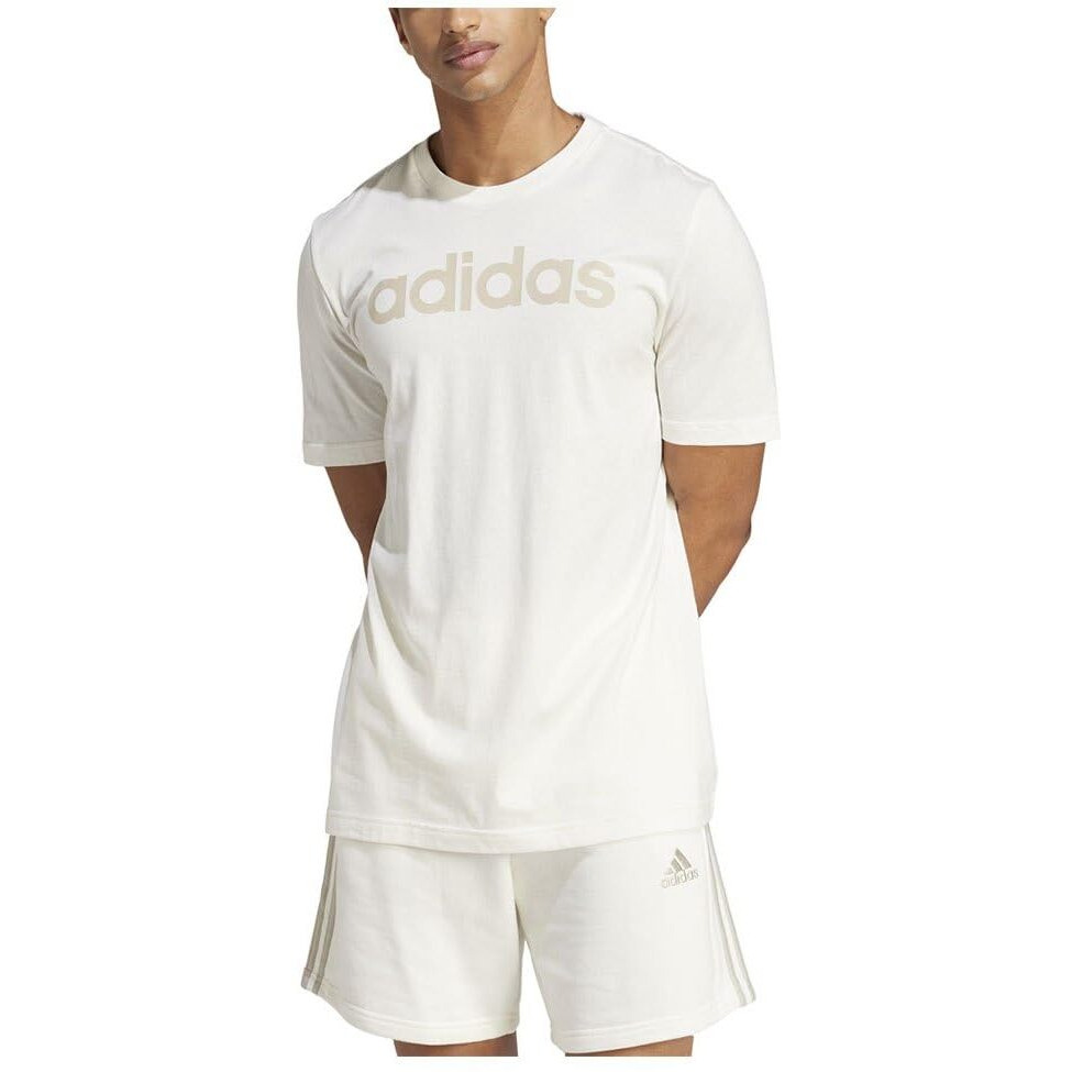 adidas Men's Geometric Regular Fit T-Shirt (IS1345_Owhite