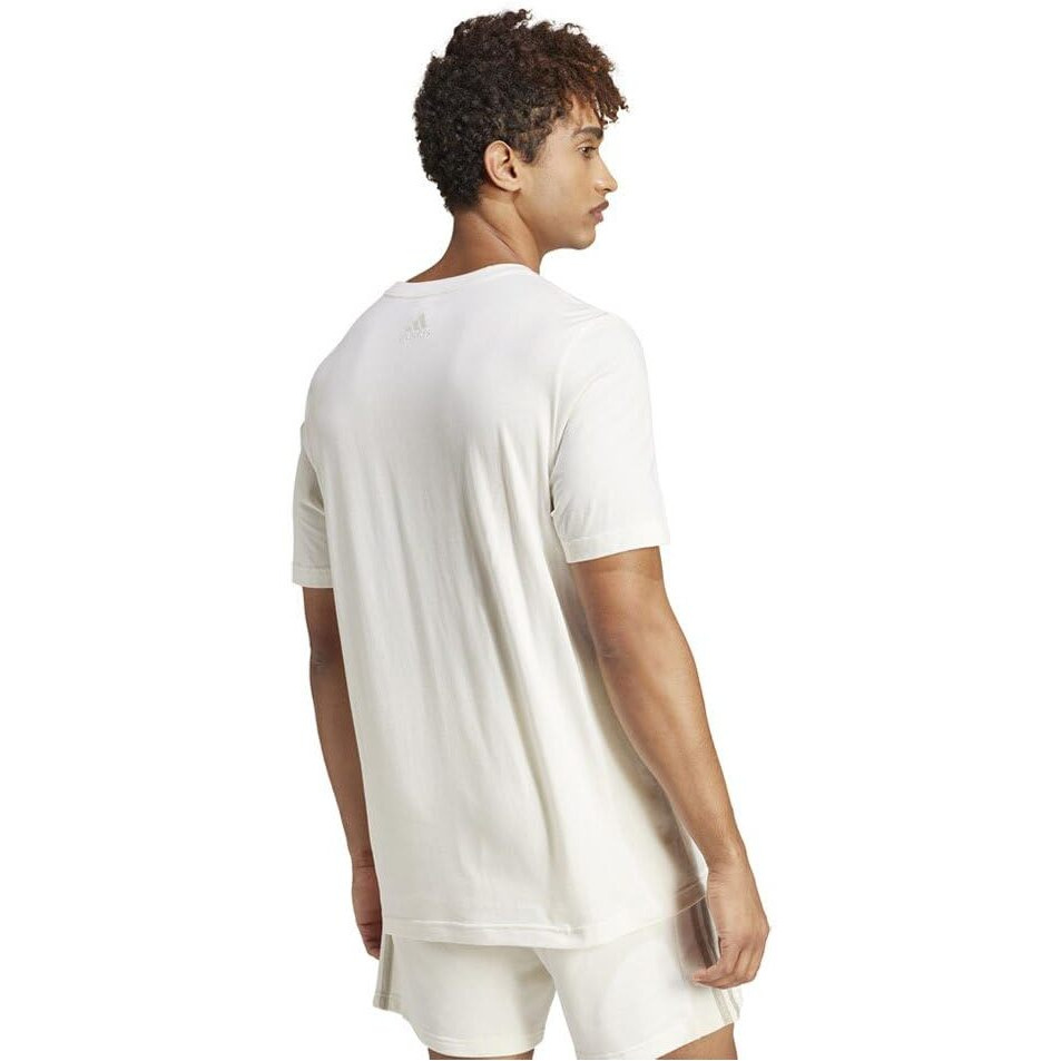 adidas Men's Geometric Regular Fit T-Shirt (IS1345_Owhite