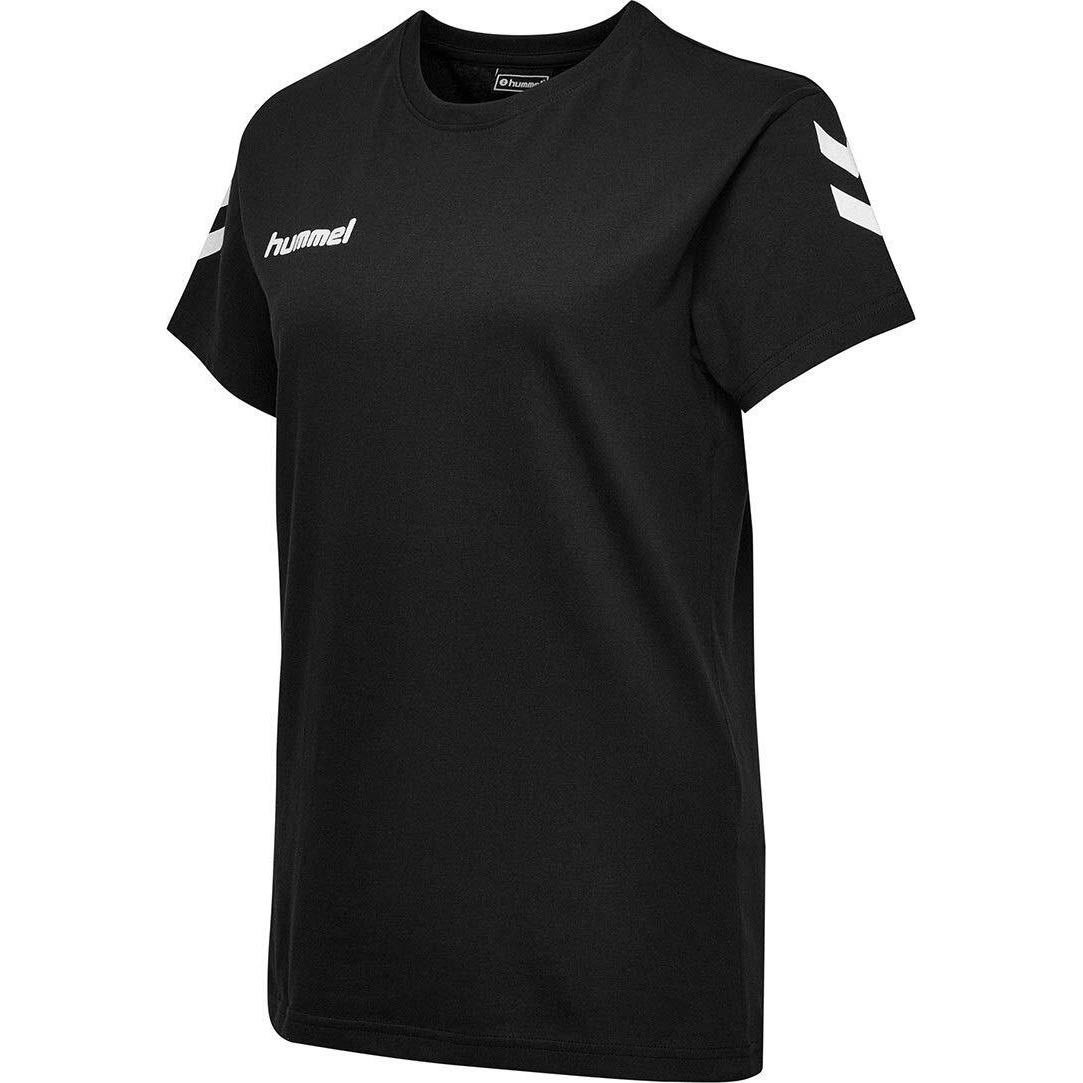 Hummel Men's Solid Regular Fit T-Shirt (203440-2001_Black L)