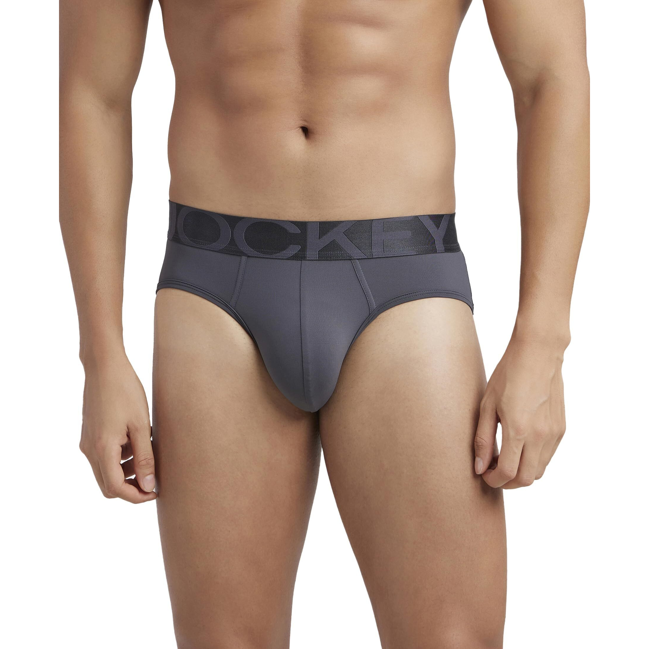 Jockey Men's Cotton Briefs (Pack of 1) (IC27-0105-EBONY Ebony S_Ebony_S)