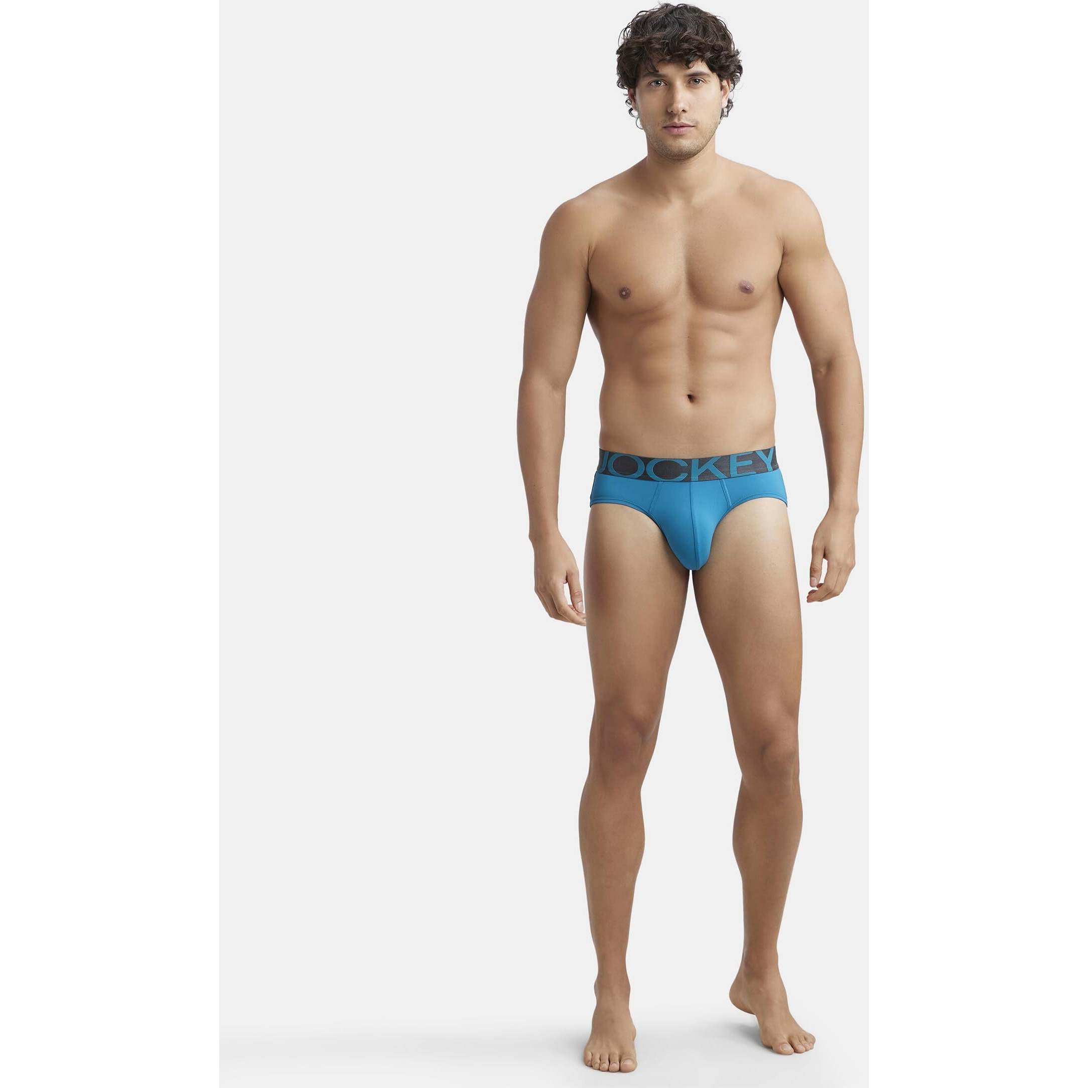 Jockey Men's Cotton Briefs (Pack of 1) (IC27-105_Ocean Depth_Small_Ocean Depth_Blue_S)