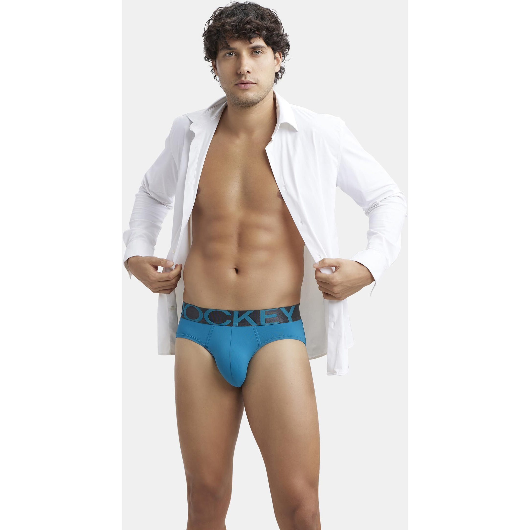 Jockey Men's Cotton Briefs (Pack of 1) (IC27-105_Ocean Depth_Small_Ocean Depth_Blue_S)
