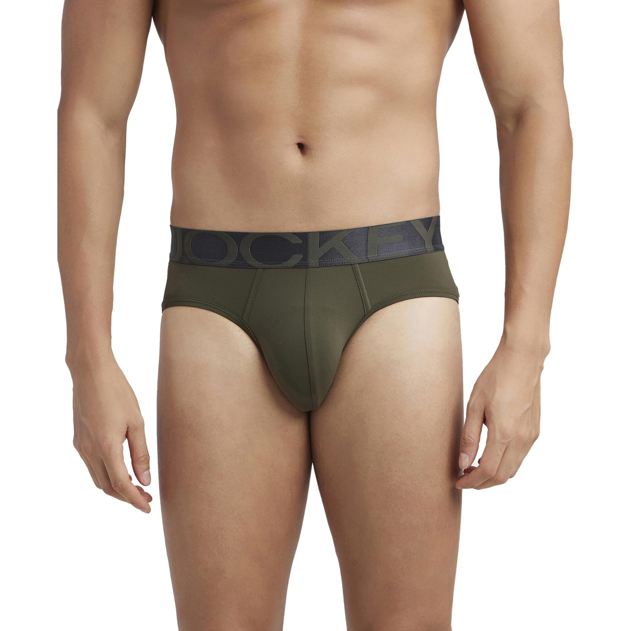Jockey Men's Cotton Ultra Soft Brief (Pack of 1) (IC27-01_Forest Night_S)