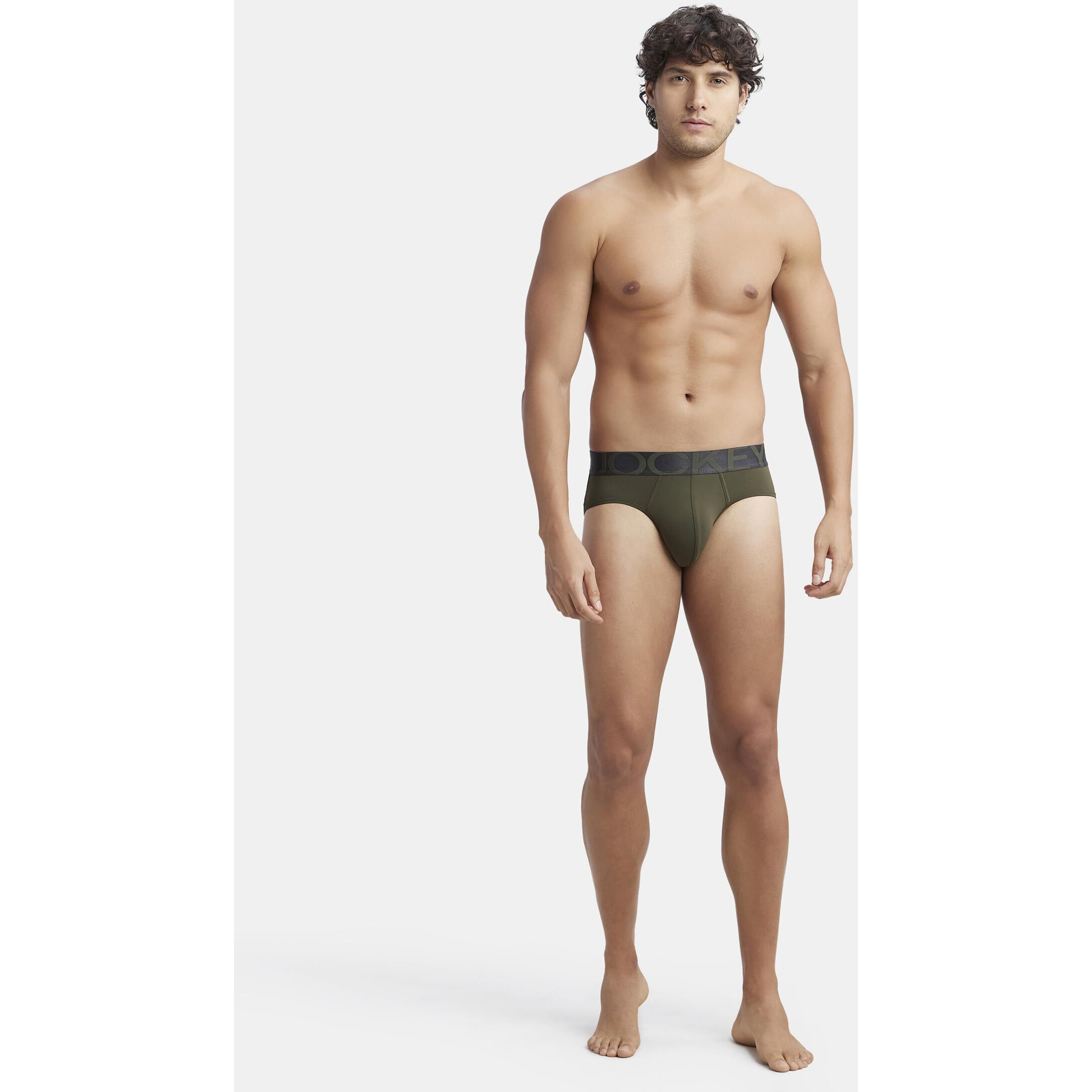 Jockey Men's Cotton Ultra Soft Brief (Pack of 1) (IC27-01_Forest Night_S)