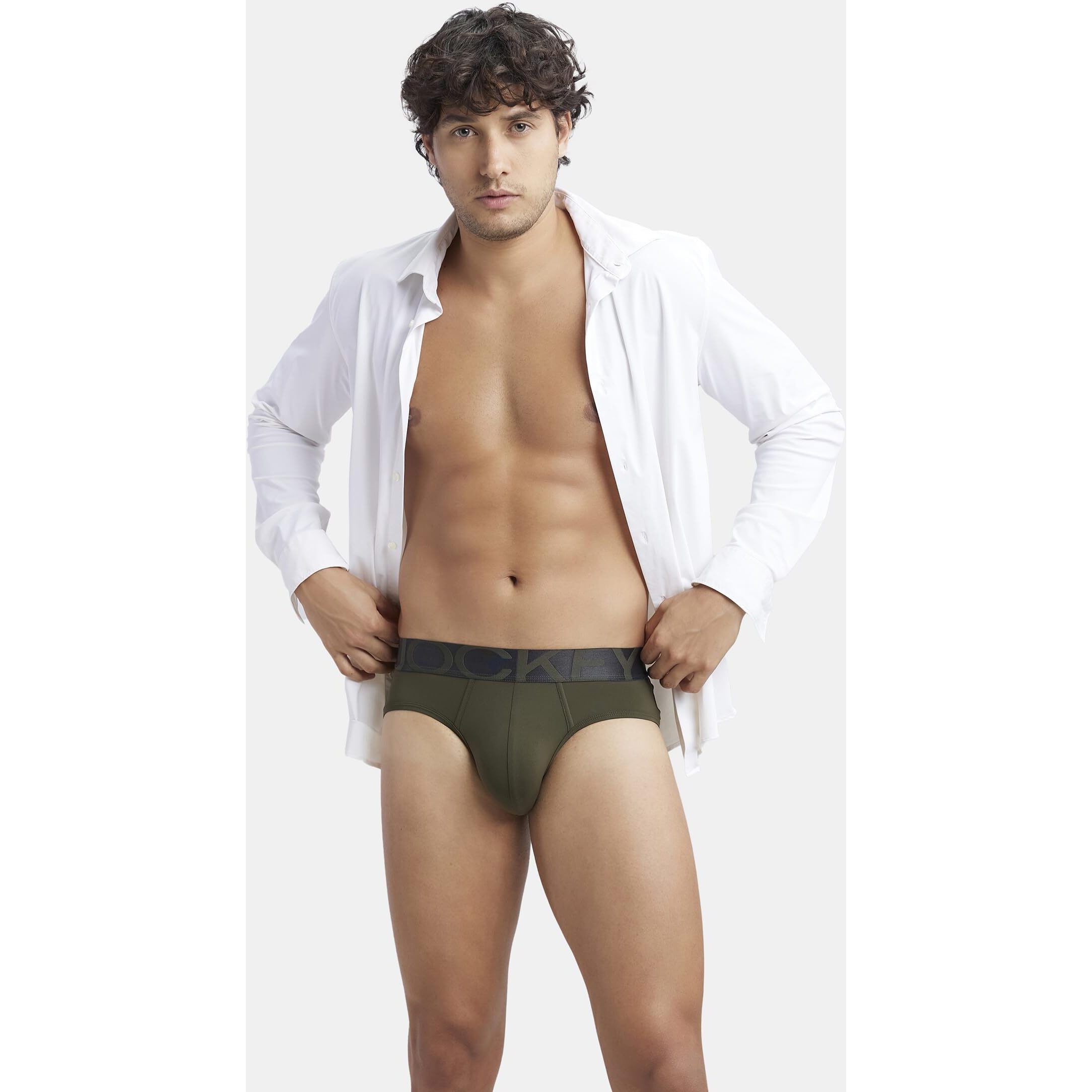 Jockey Men's Cotton Ultra Soft Brief (Pack of 1) (IC27-01_Forest Night_S)