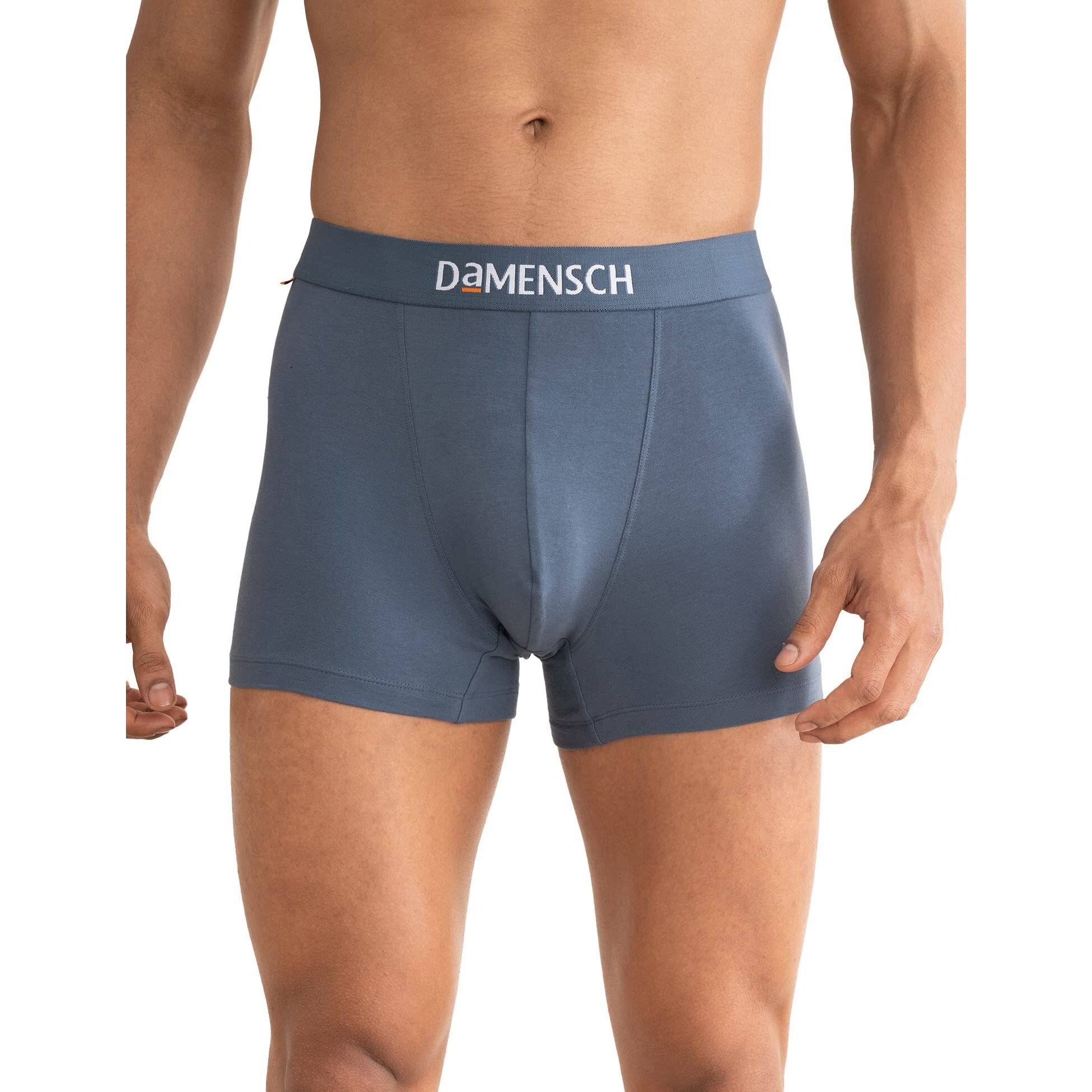 DAMENSCH Deo-Cotton Tonal Solid Trunk -Pack of 2 - Lysons Blue (Mystic Teal), Blue Stone - X-Large
