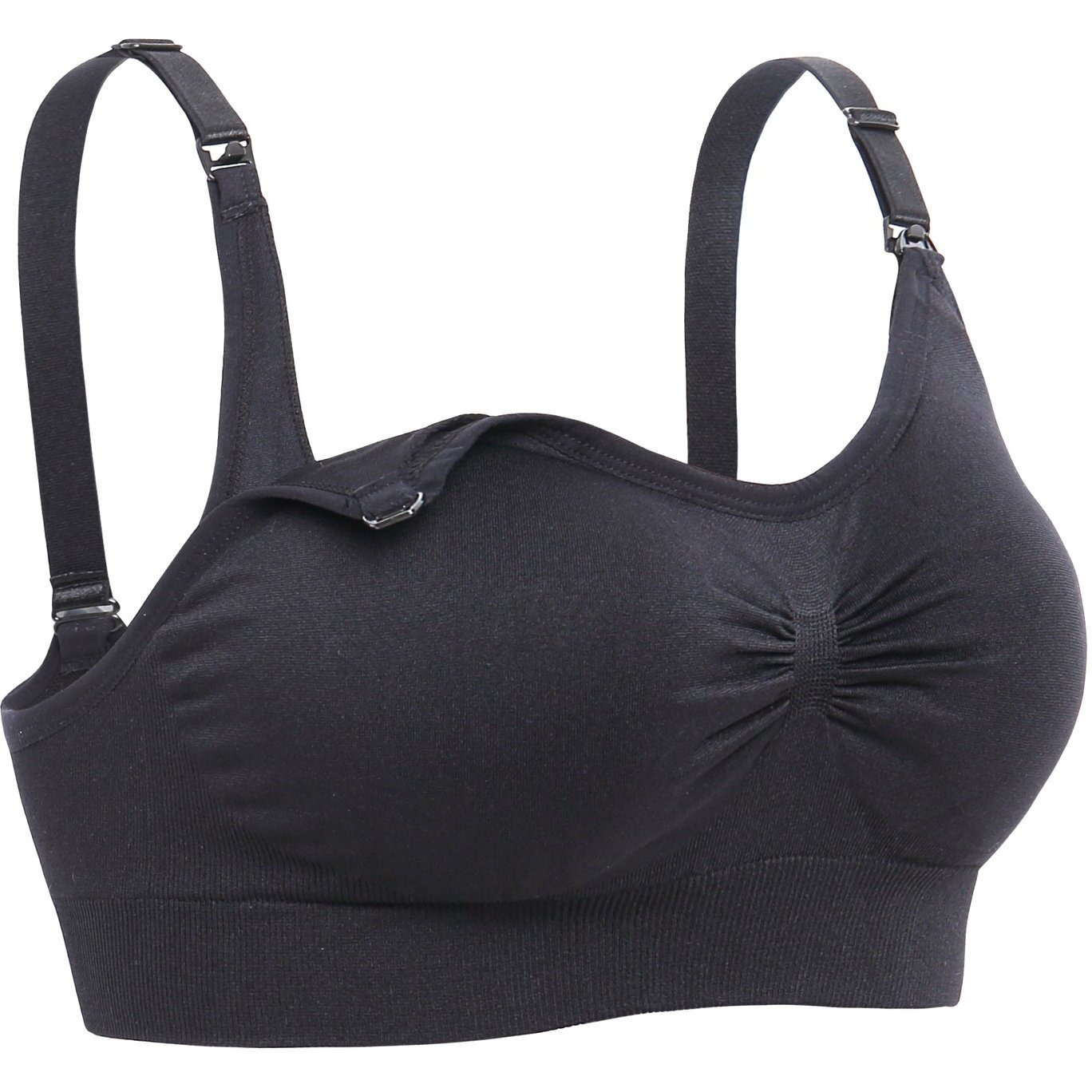 DCLUB Lataly Womens Sleeping Nursing Bra Wirefree Breastfeeding Maternity Bralette Pack of 4 Color Black Size M