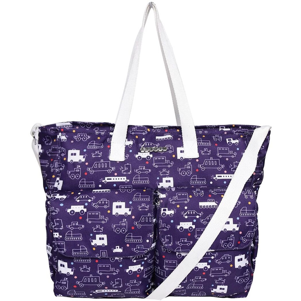 ASTRID Multicompartment Diaper Bag With Mumma Pad For Women (purple)