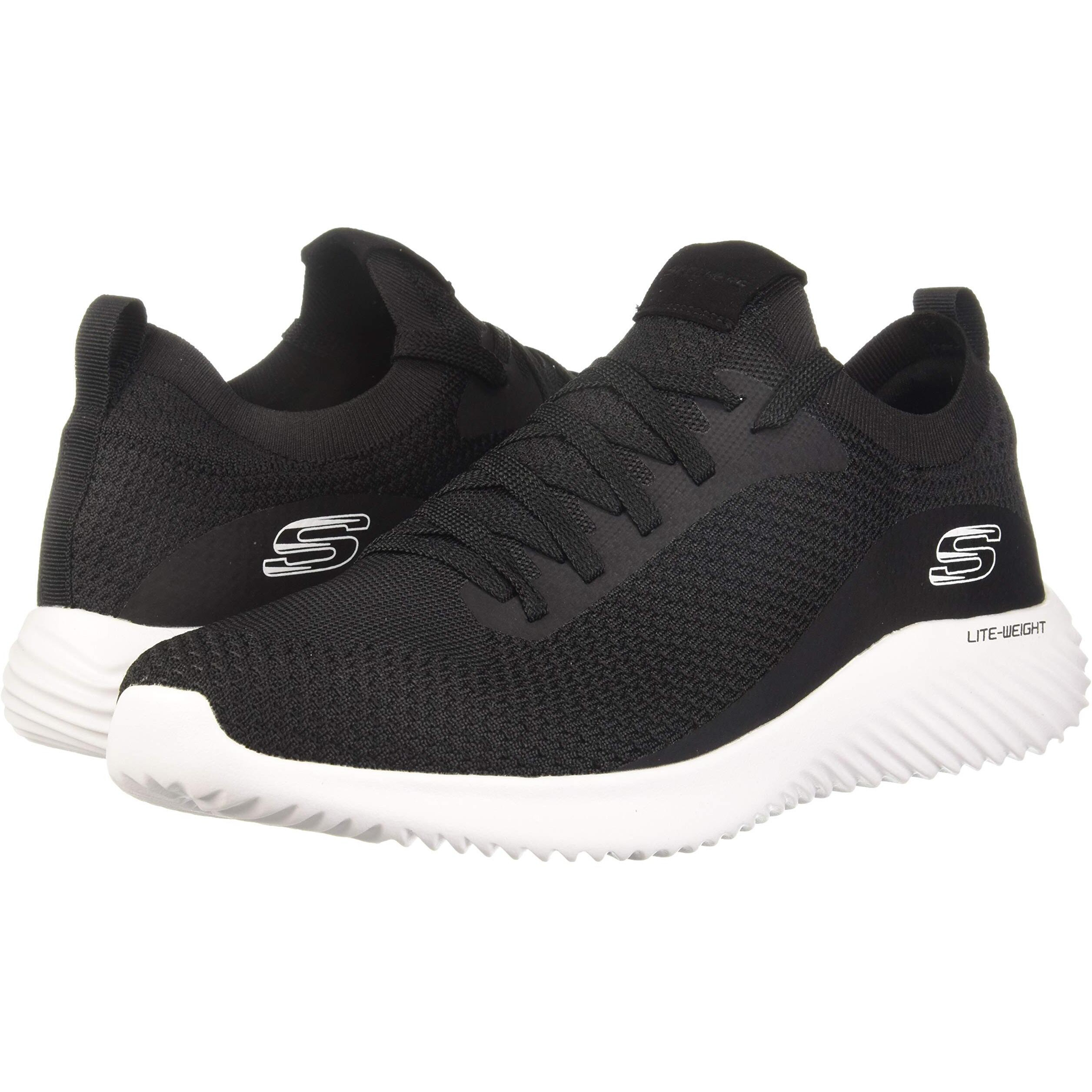 Skechers Mens Bounder-MIRKLE Black/White Casual Shoe - 8 UK (52595)