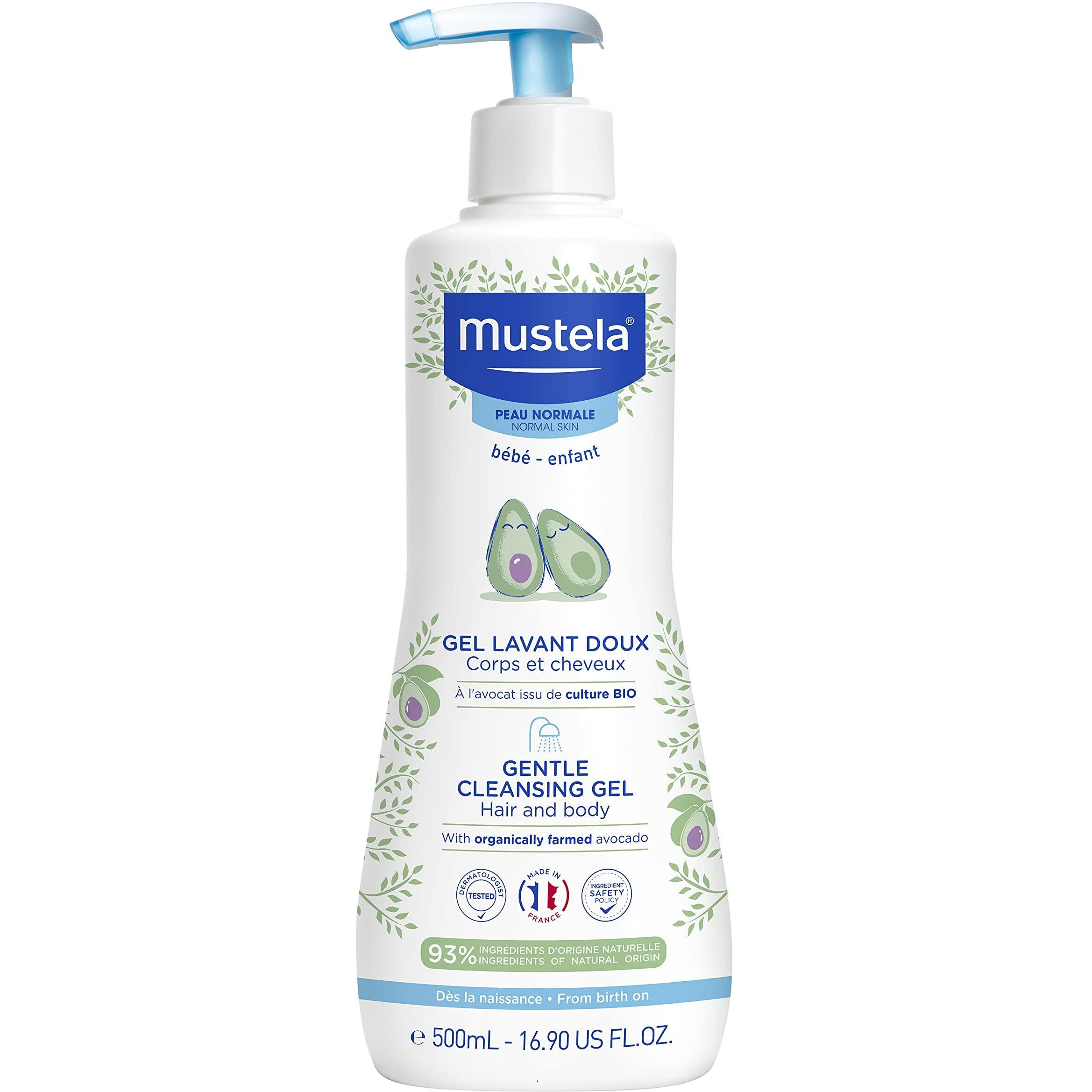 Mustela Gentle Cleansing Body Gel, White, 500 ml
