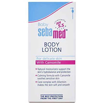 Sebamed Baby Body Lotion 400 ml|Ph 5.5|Camomile & Allantoin| Dermatalogically tested| Sensitive skin