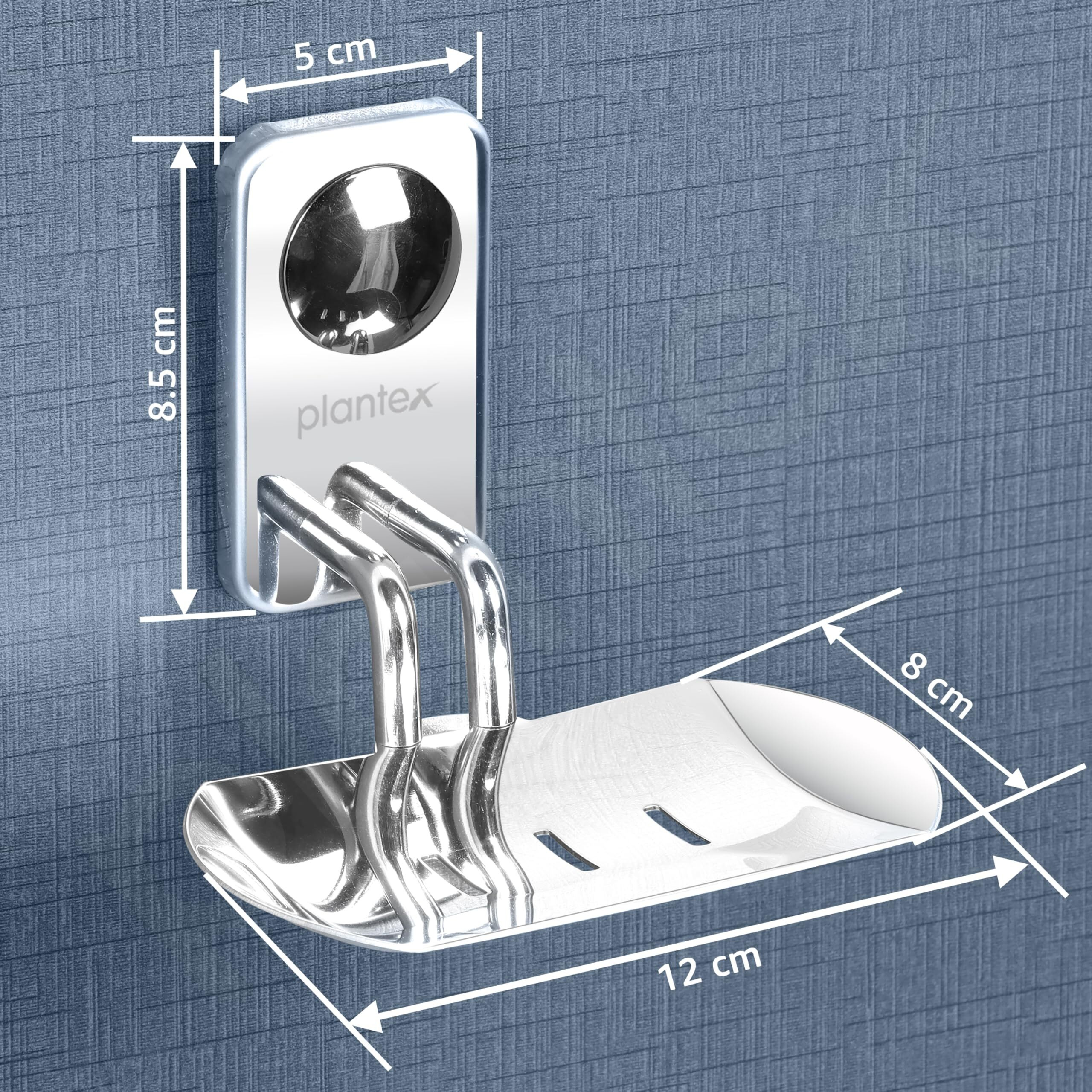 Plantex Metro Platinum Stainless Steel Soap Dish/Soap Stand/Bathroom Soap Holder/Bathroom Accessories
