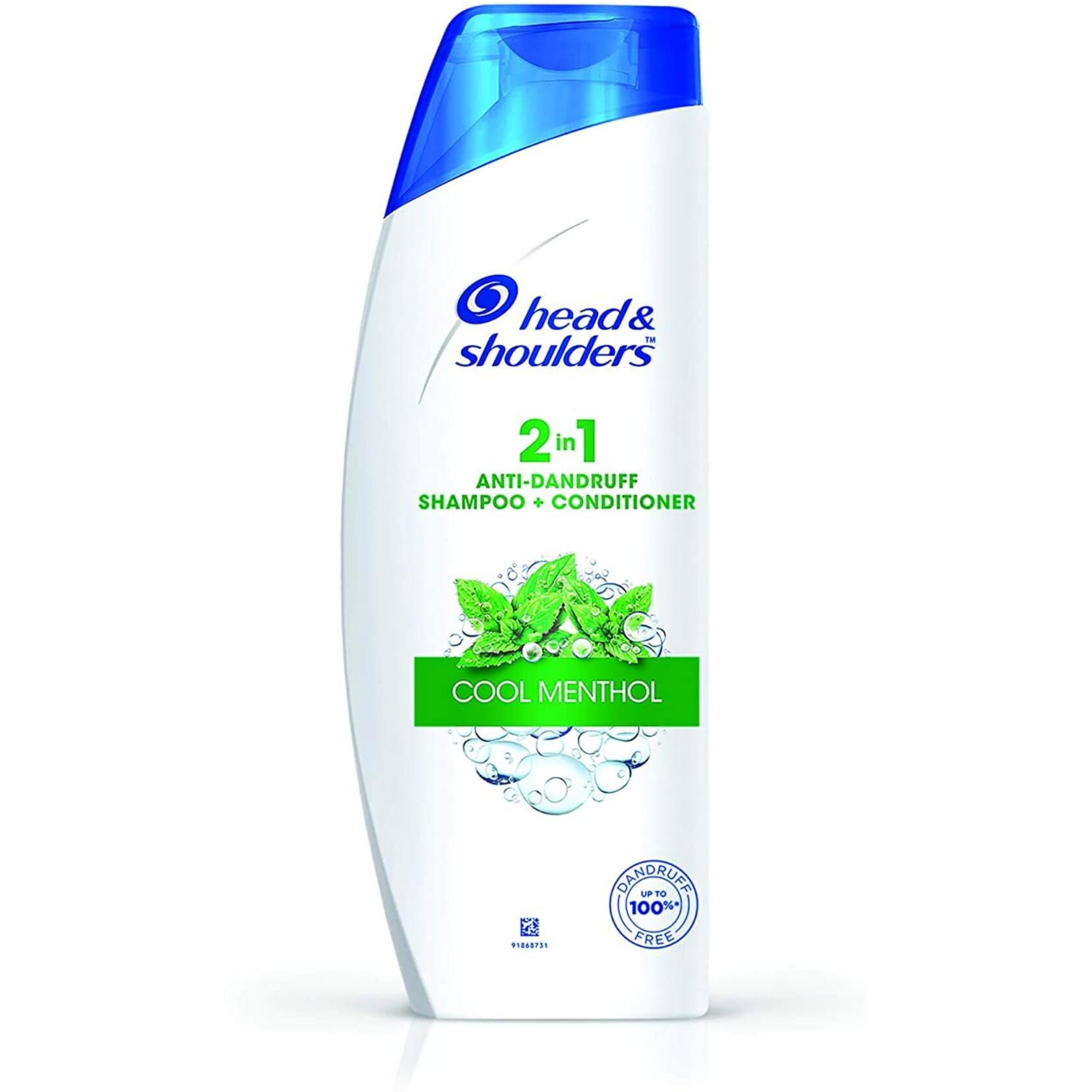 Head & Shoulders 2-in-1 Cool Menthol Anti Dandruff Shampoo + Conditioner for Women & Men, With Almond Milk (340 ml)