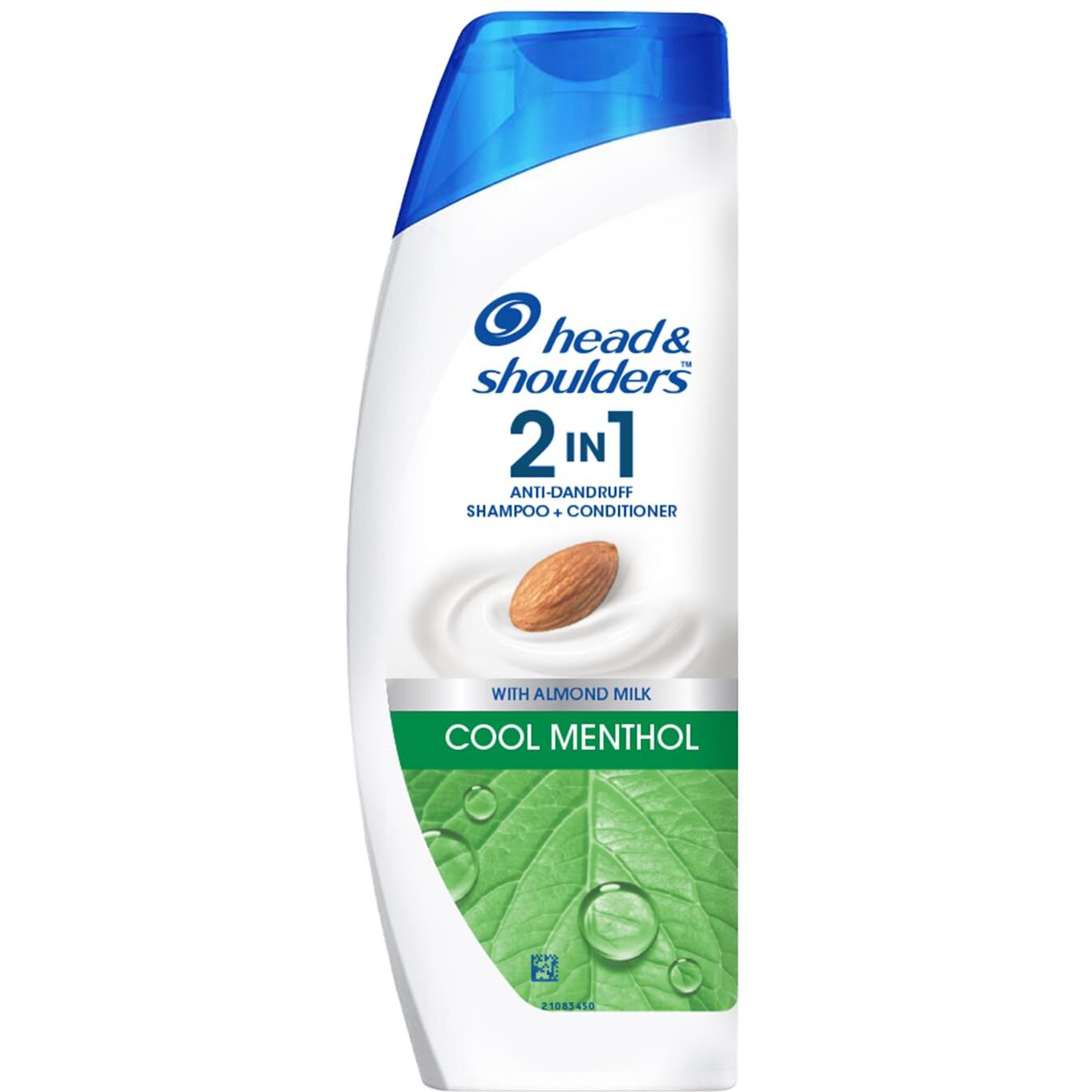 Head & Shoulders 2-in-1 Cool Menthol Anti Dandruff Shampoo + Conditioner for Women & Men, With Almond Milk (180 ml)
