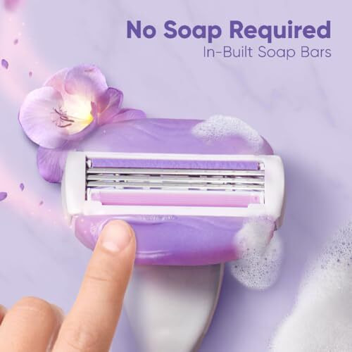 Gillette Venus Comfortglide Hair Removal Razor for Women with Avocado Oils & Body Butter, Freesia Scent, 1 Pc