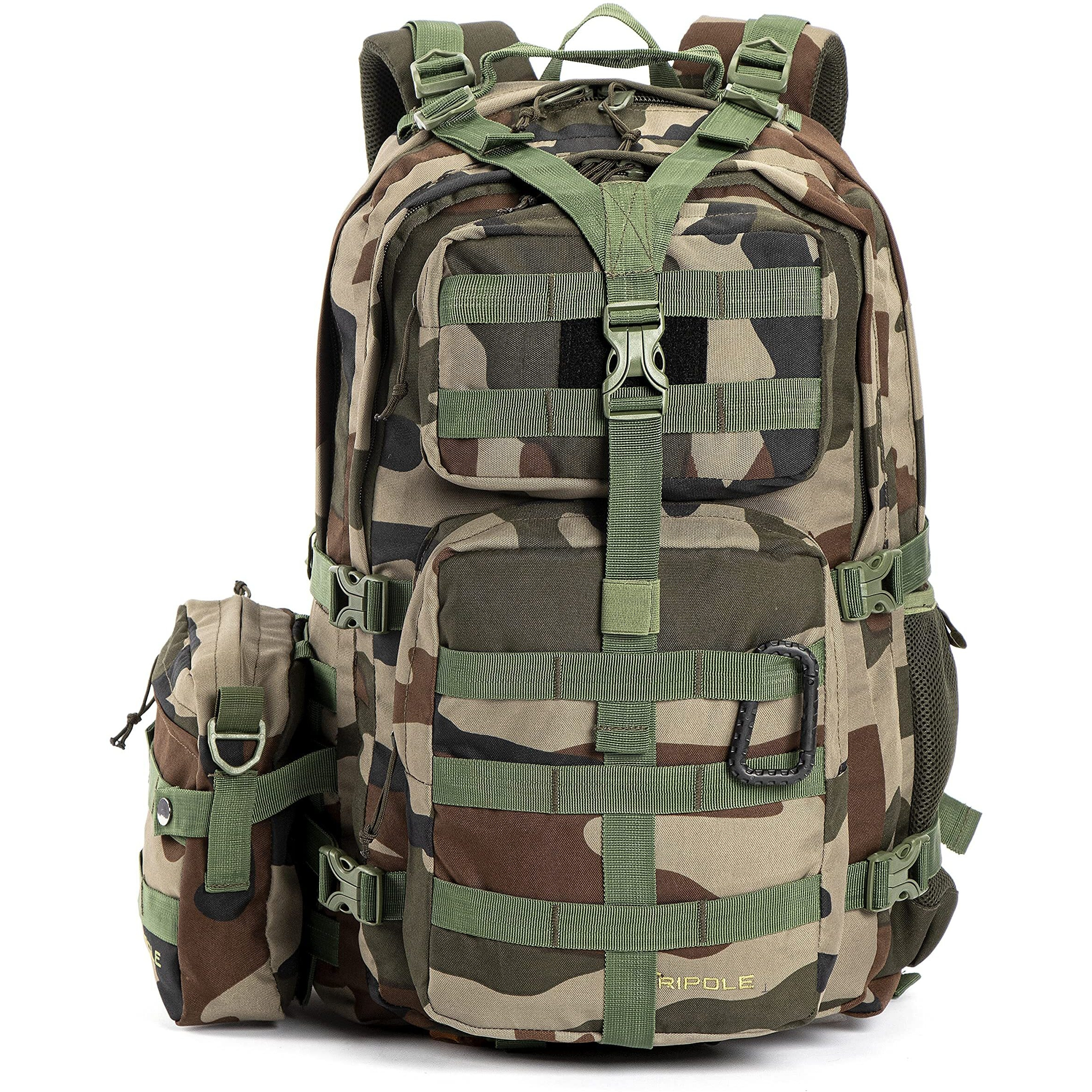 Tripole Alfa 45 Litres Military Tactical Backpack and Rucksack with Detachable Sling Bag | Rain Cover | 3 Year Warranty