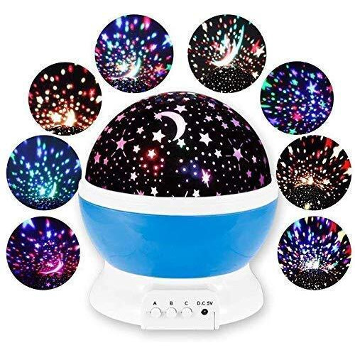 One94Store Plastic Star Master Projector with USB Wire Colorful Romantic Led Star Master Sky Star Night Projector Bed Light Lamp (Assorted Color)