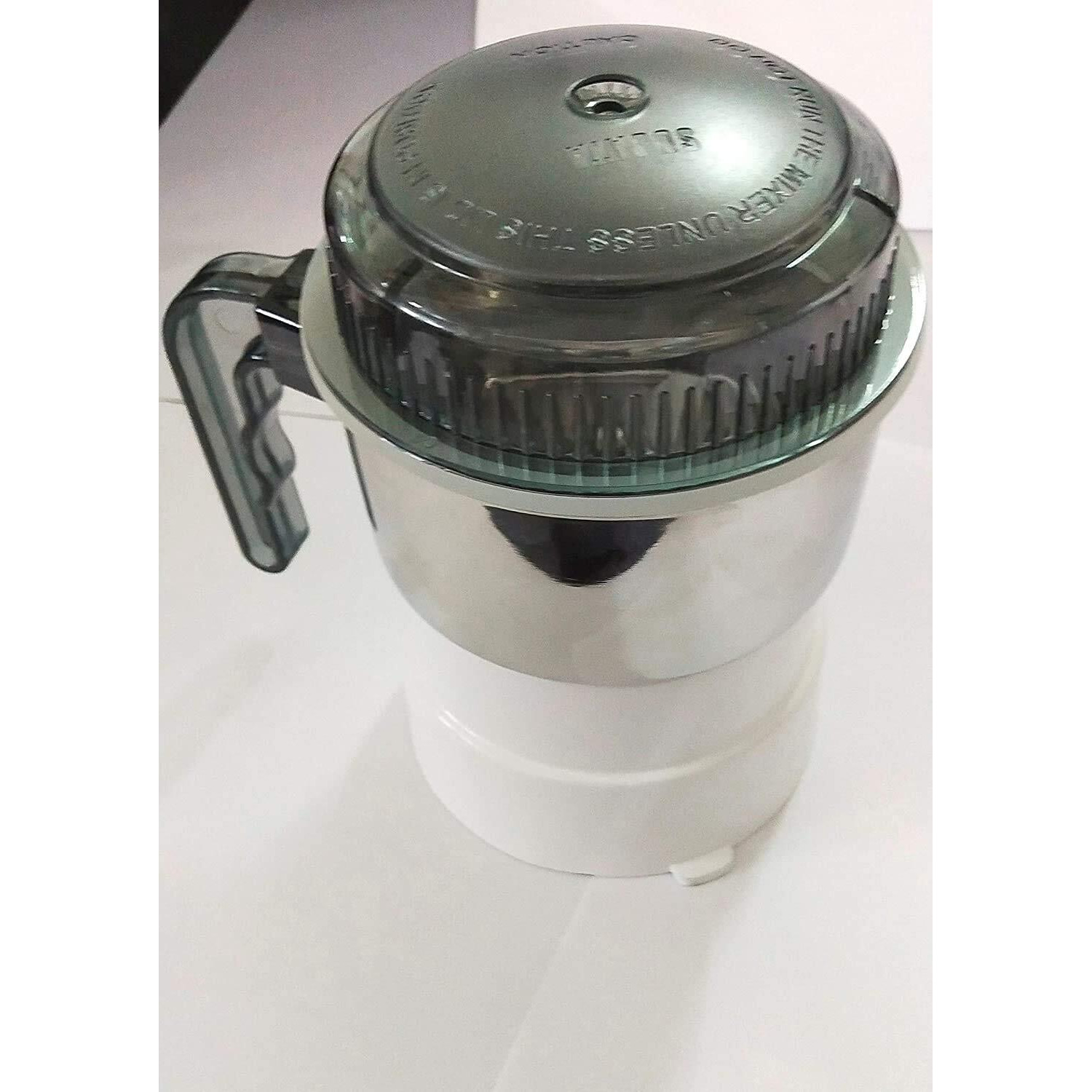 Sujata Chutney Steel Jar, 400 ml, (White), Stainless Steel (White_1)
