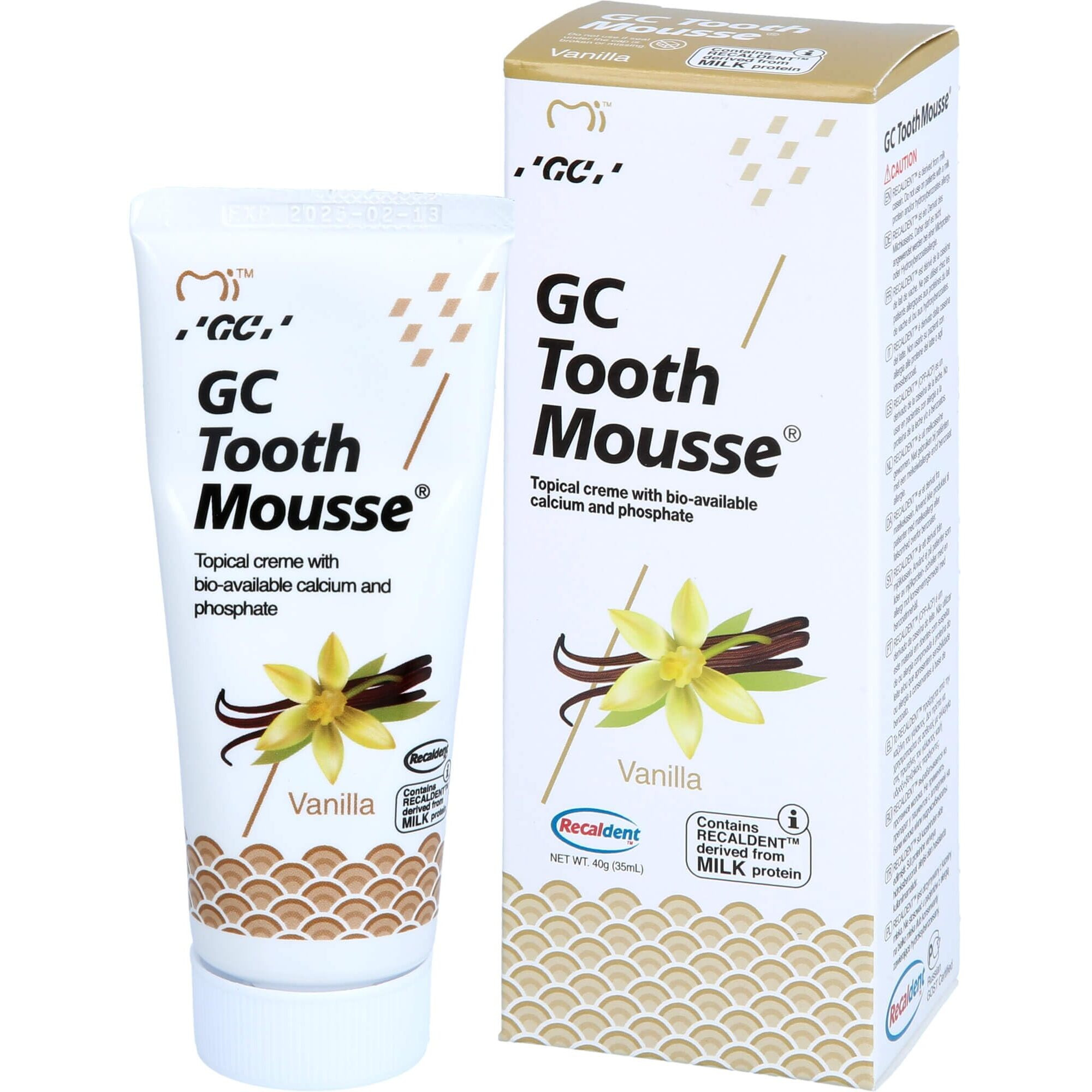 GC Tooth Mousse (Vanilla), 40G/35Ml,Plaque,Softening,Plaque