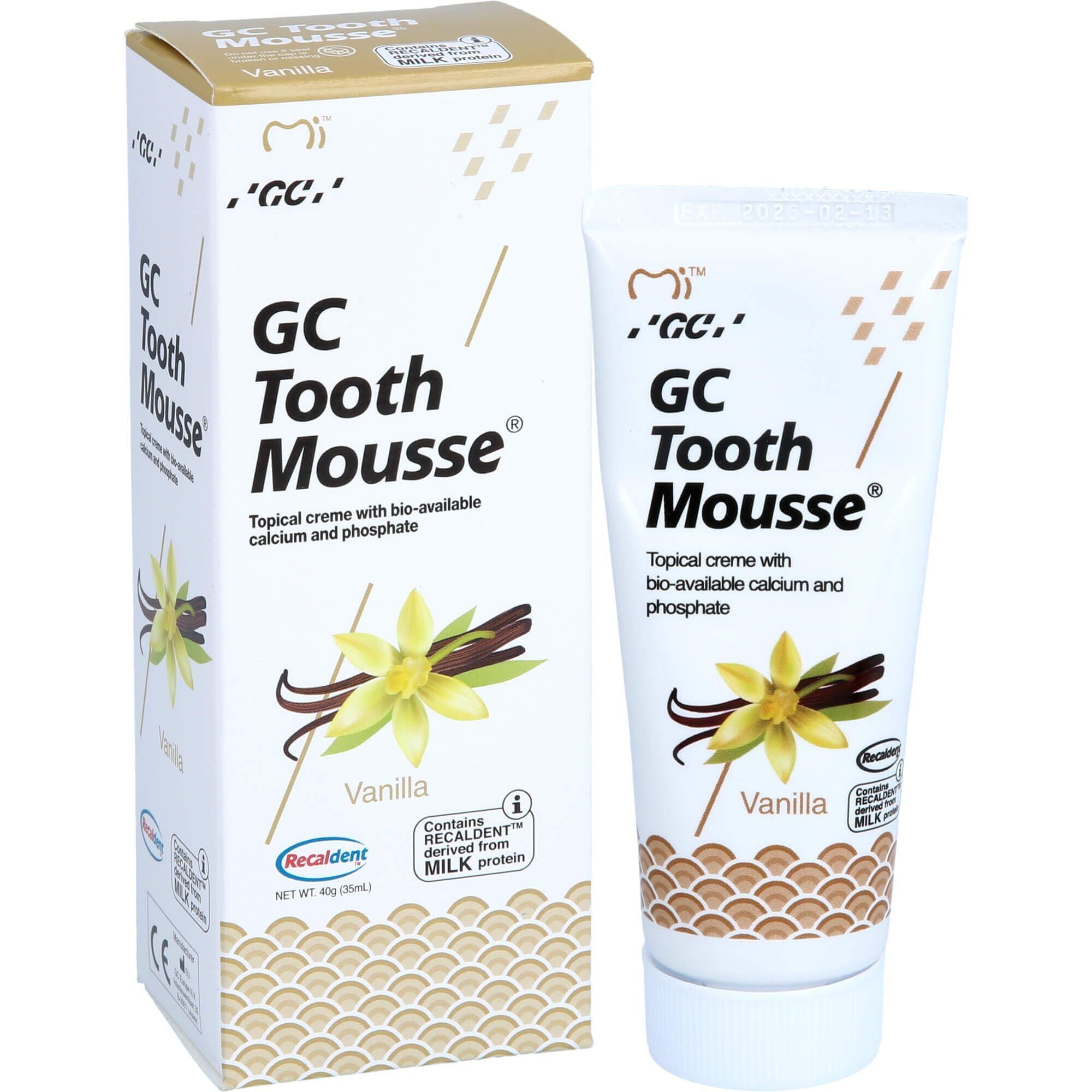 GC Tooth Mousse (Vanilla), 40G/35Ml,Plaque,Softening,Plaque