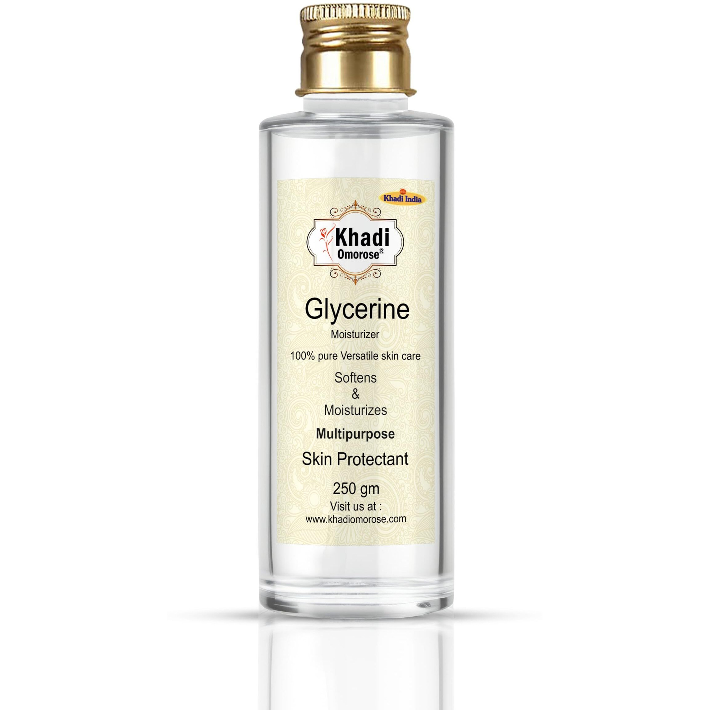 KHADI Omorose Glycerine (Pure and Unscented) For Soft And Moisturize Skin (250 g)