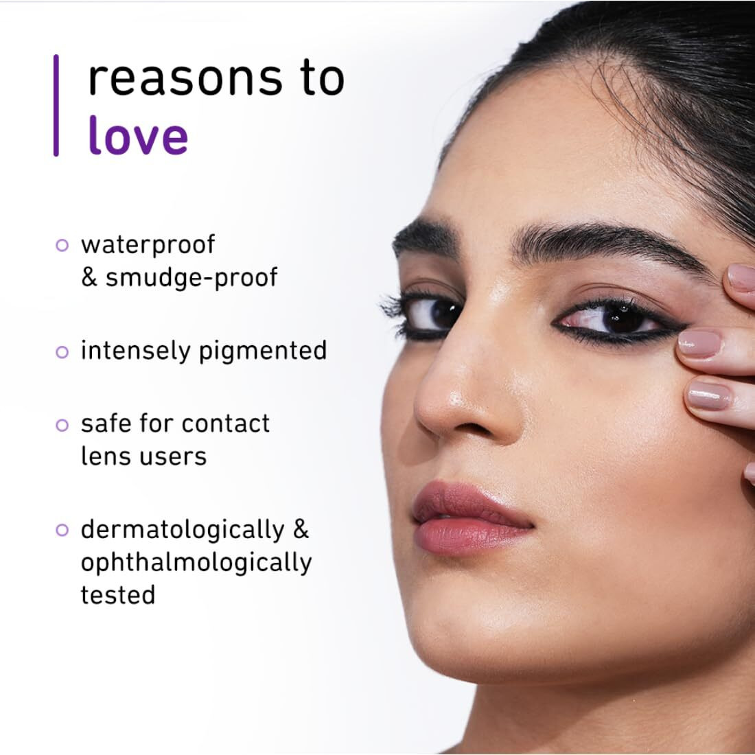 Plum Naturstudio All-Day-Wear Kajal| Water & Smudge-Proof|24 Hr long Stay|Intense Matte Black|Gel finish, 2-In-1 Kajal, Eye Liner|Suitable For Sensitive Eyes & Contact Lenses|With Sharpener|1.2 Gm