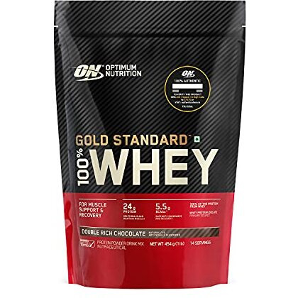 Optimum Nutrition (ON) Gold Standard 100% Whey Protein Powder - 1 lb (Double Rich Chocolate), Primary Source Isolate