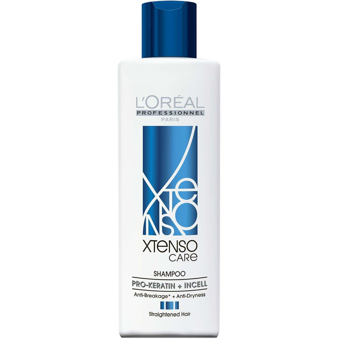 L Oral Professionnel Xtenso Care Shampoo for Frizz-Free, Smooth & Manageable Hair 250ml | Enriched with Pro Keratin & Incell | For Men & Women | Unruly, Unmanageable Hair