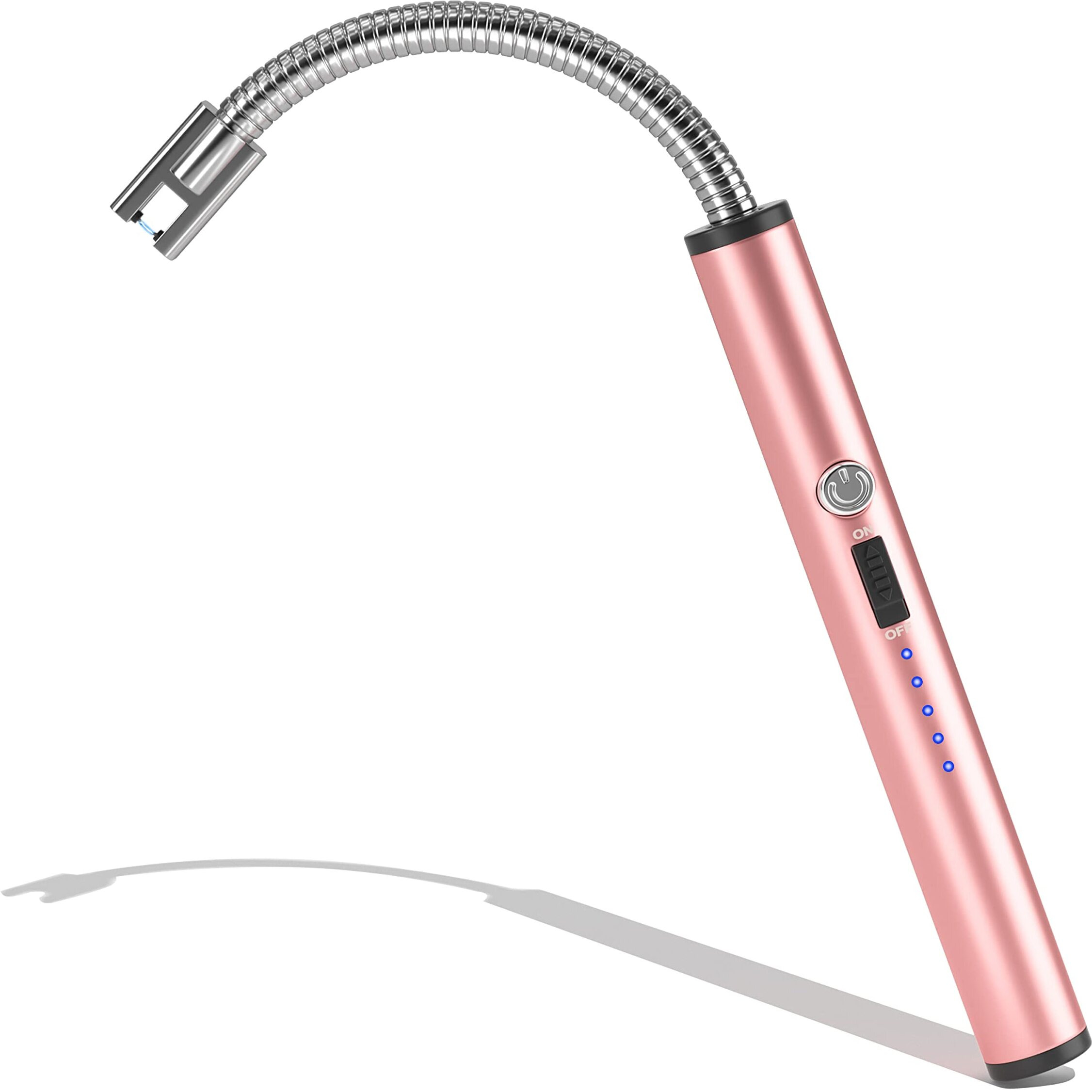 NESAPTO Zinc Candle Lighter, Upgraded Electric Lighter Rechargeable USB Lighter with Led Battery Indicator Safety Switch, Multicolor