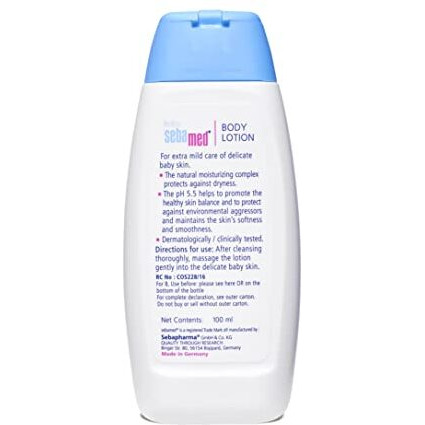 Sebamed Baby Body Lotion100 ml |pH 5.5|Long lasting moisturiser|Quickly absorbed|