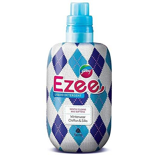 Godrej Ezee Liquid Detergent for both Top load and Front load Washing - 500g Bottle, for Winter Wear | Added Conditioner | No Soda Formula | Woolmark Certified