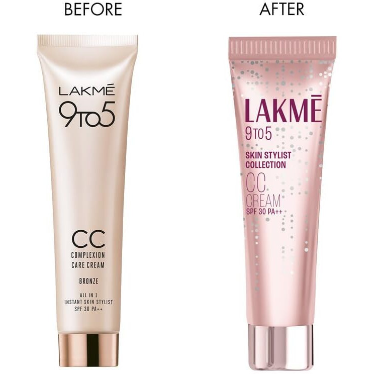 LAKM Natural Cc Found Cream With Spf30 Pa++ - Bronze |Enriched With 3% Niacinamide | Conceals Dark Spots| Brightens Skin |Lightweight Moisturizer + Foundation For All Skin Types |30G, 1 Count