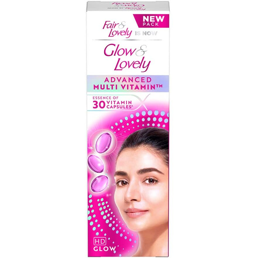 Glow & Lovely Advanced Multivitamin, Brightening Face Moisturizer Cream, 110G, For Glowing Skin, With Vitamin E, C & Niacinamide, Spf 15, Dermatologically Tested