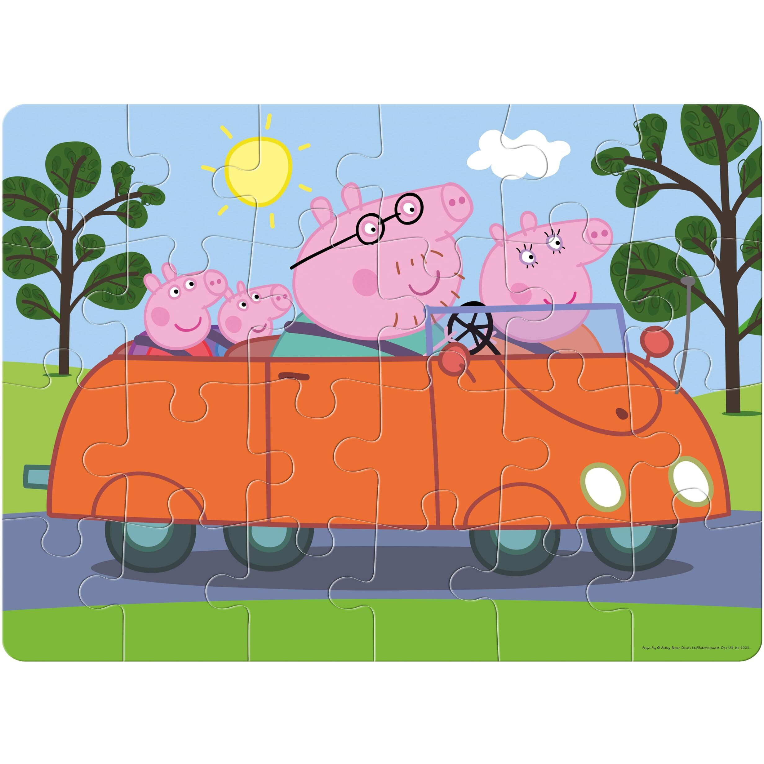 Frank Peppa Pig Jigsaw Puzzle (24 Pieces) for Kids 3 Years & Above  Fun & Challenging Brain Booster Game Designed for Enhanced Focus and Memory Skills  60403