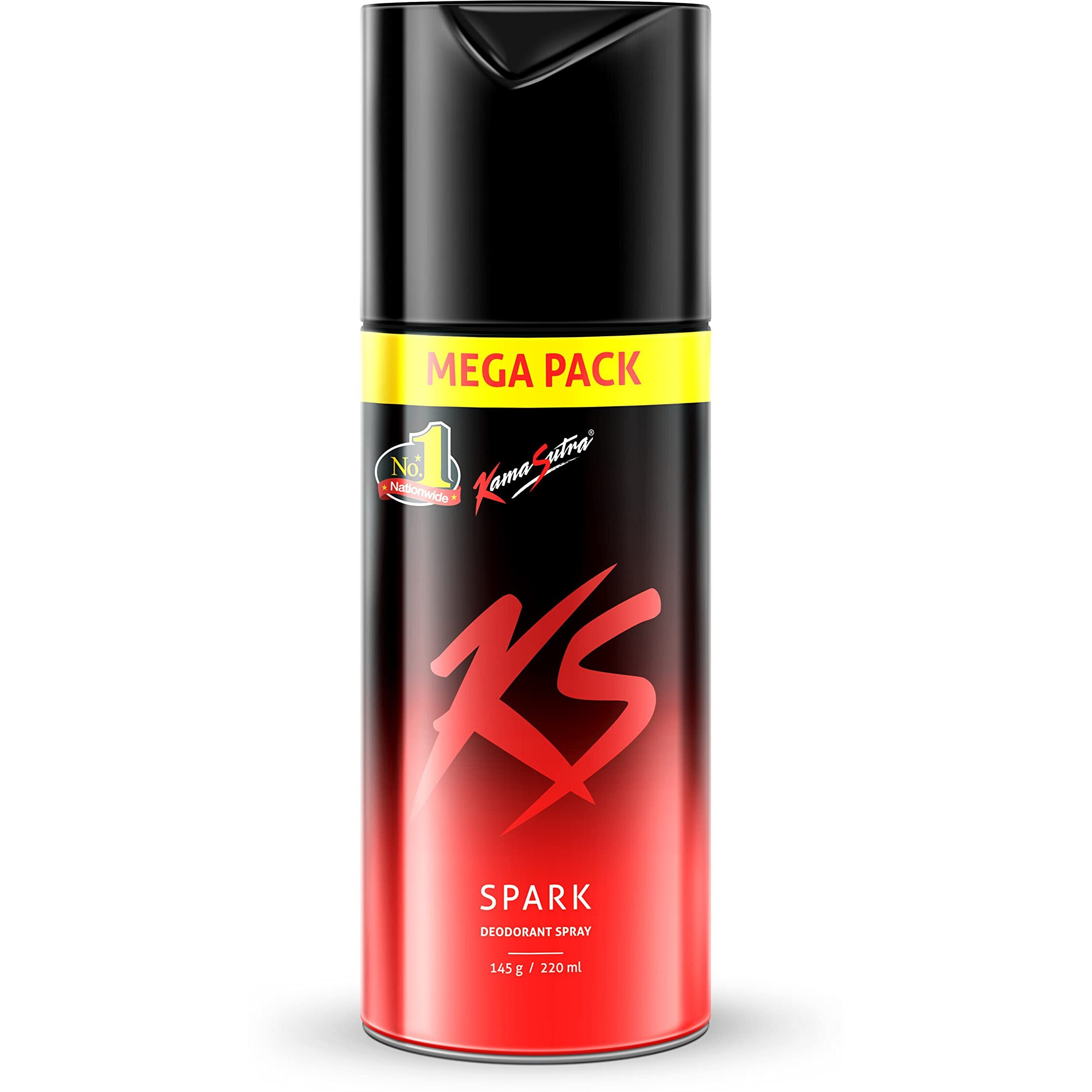 KamaSutra Spark Deodorant Spray for Men, 145g/220ml