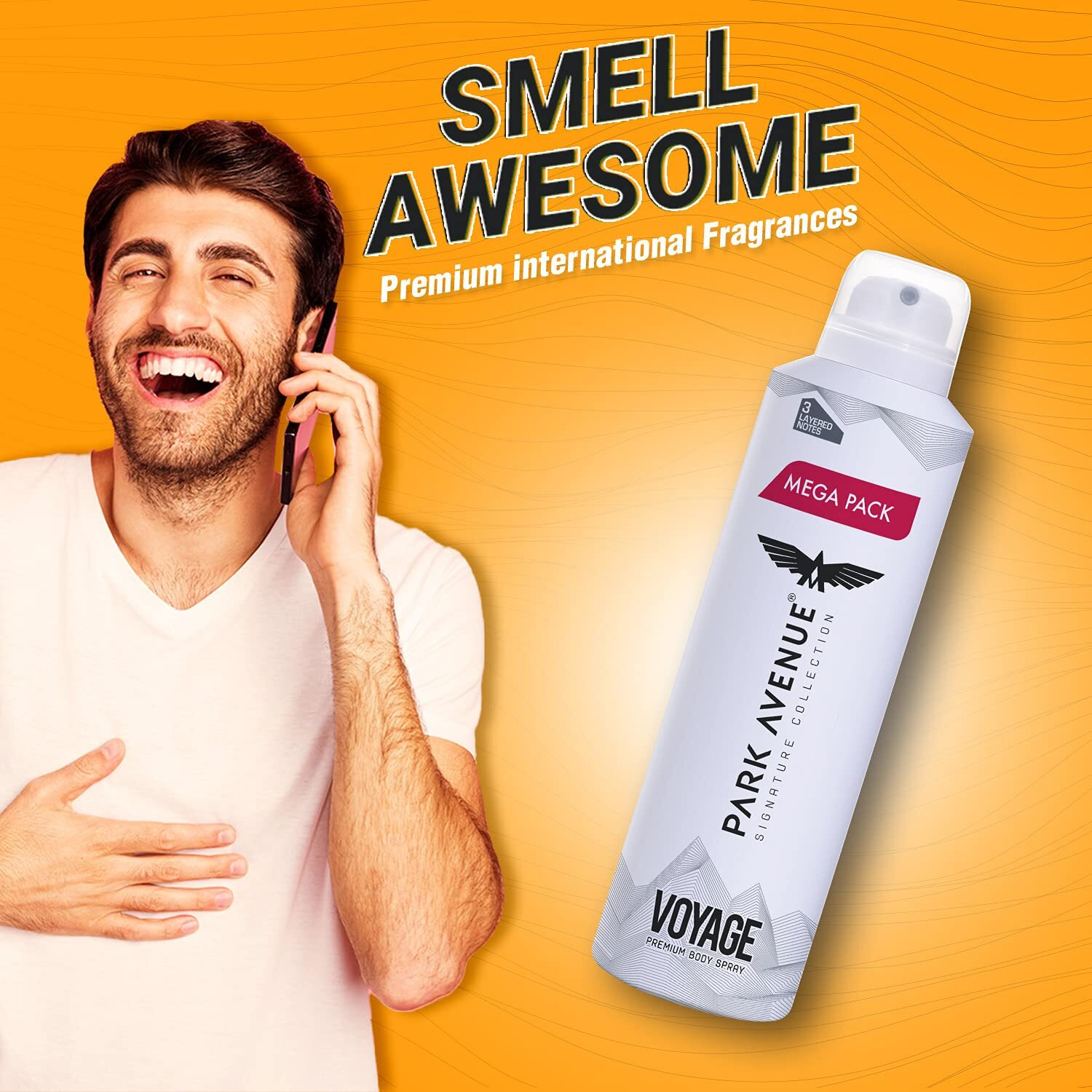 Park Avenue Voyage Signature Collection | Deodorant Spray For Men | Fresh Long-Lasting Aroma | 220Ml