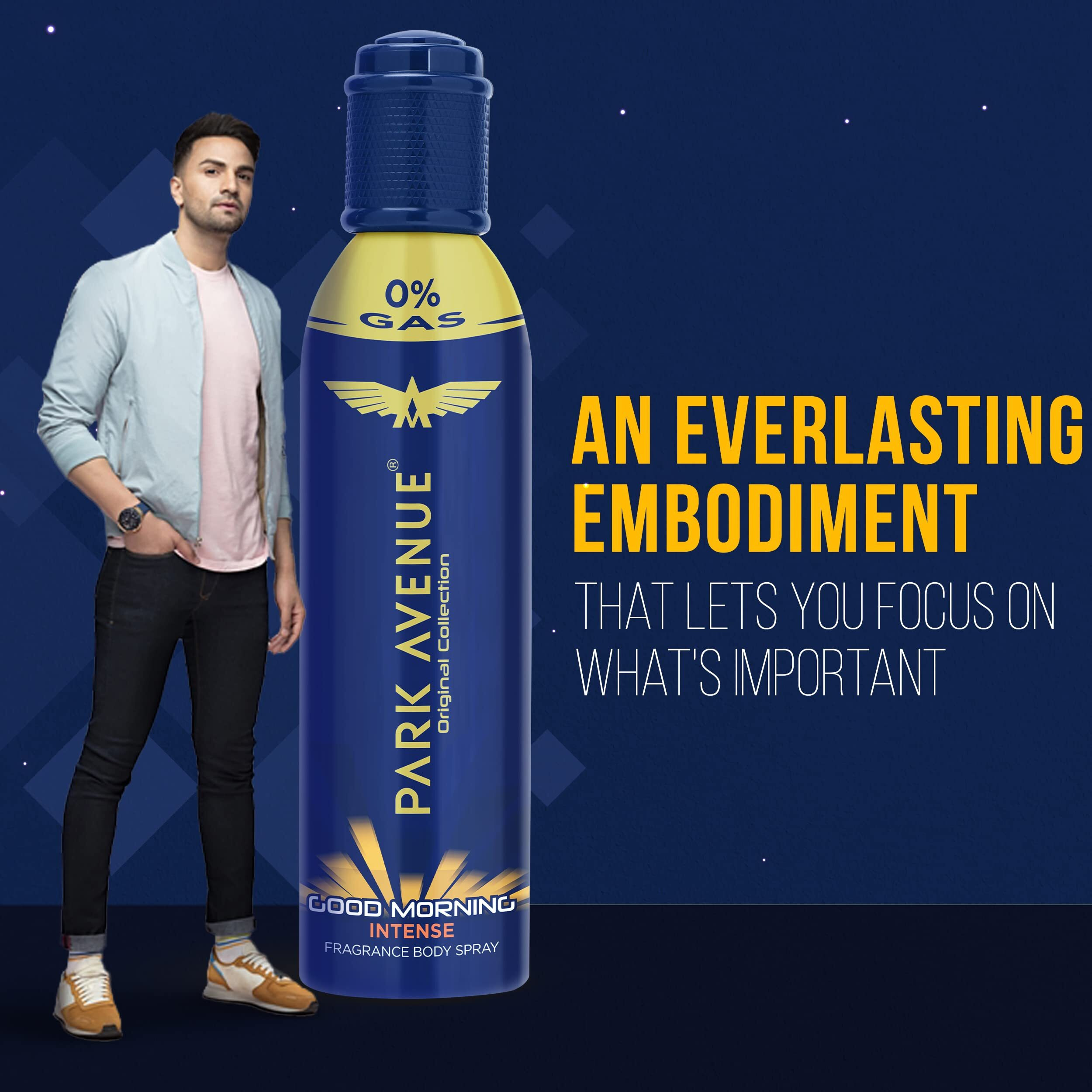 Park Avenue Men Original Collection | Liquid Deodorant | Fresh Long-Lasting Aroma Good Morning Intense | 120Ml