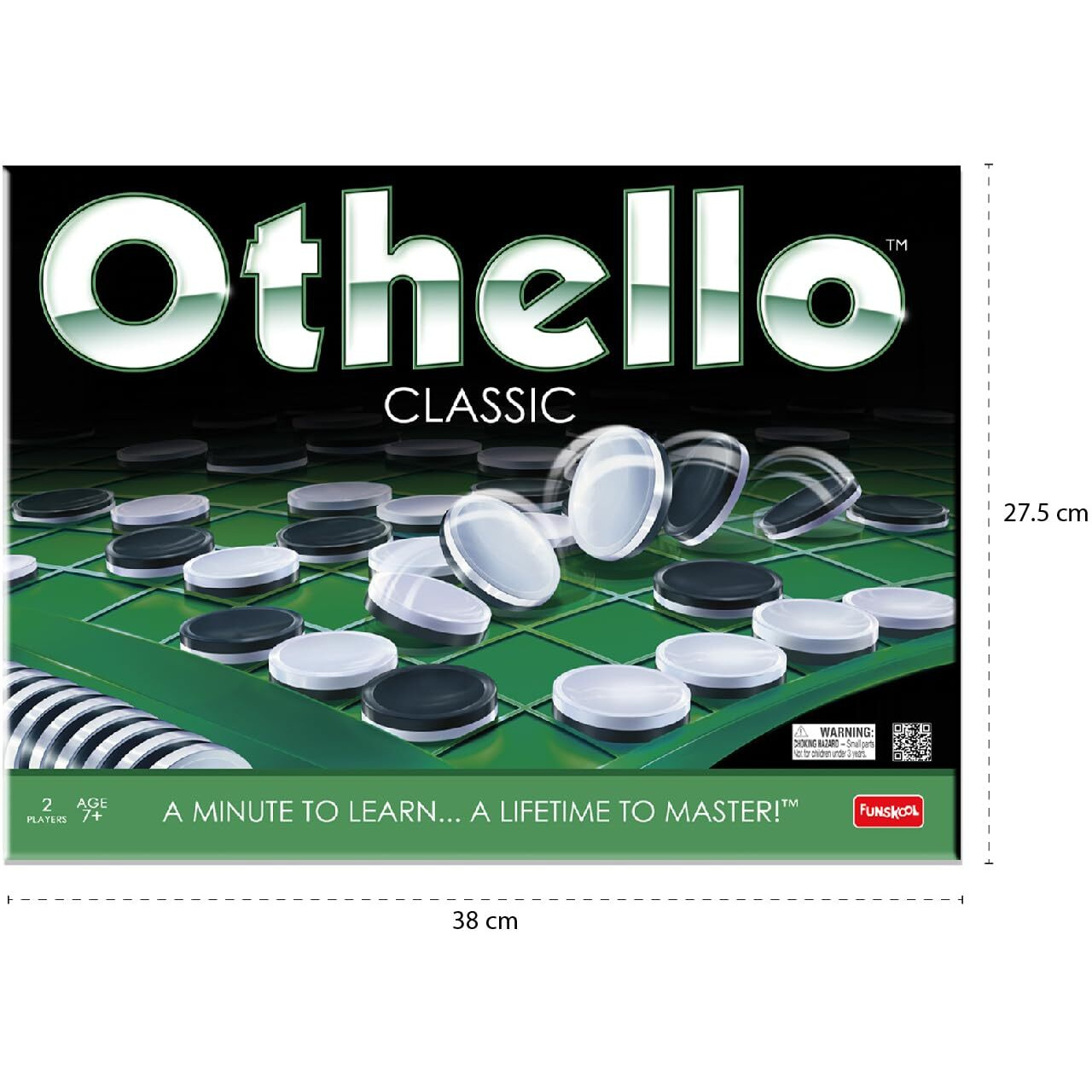 Funskool Games, Othello, Strategy Game, 2 players, Ages 8 and above,for kids 8+ years