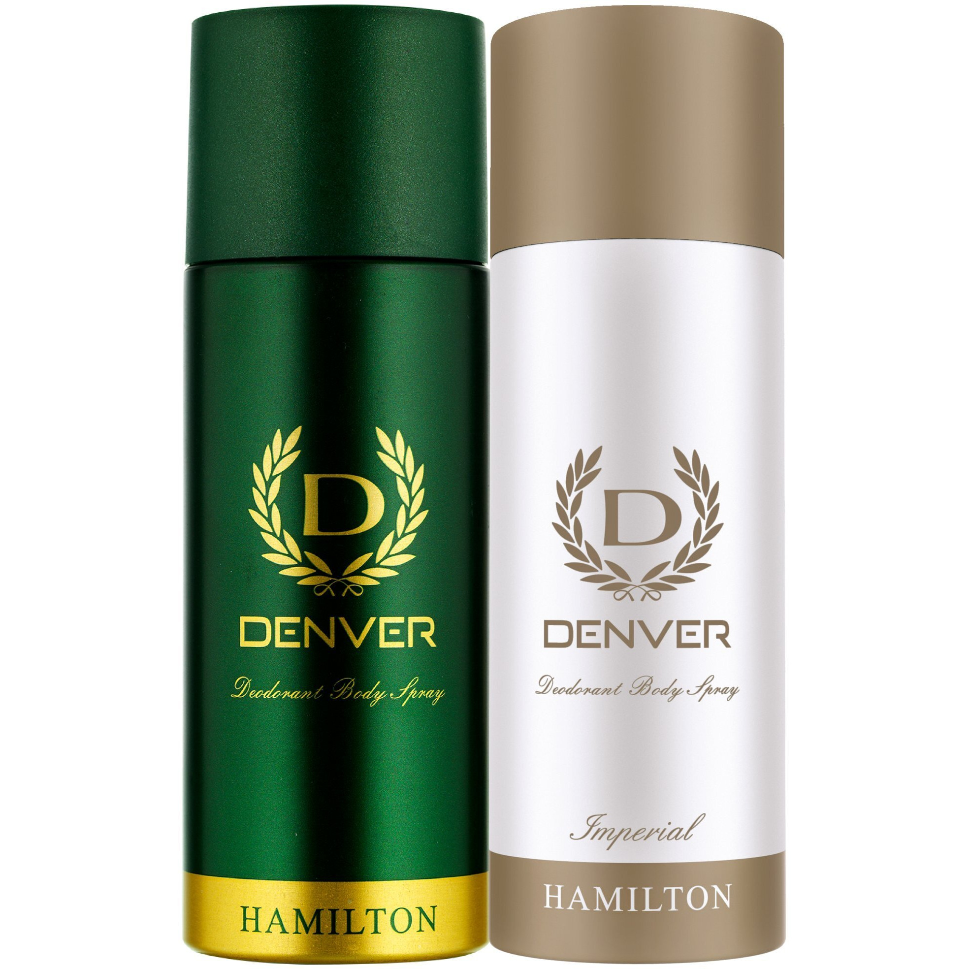 DENVER Hamilton Deo (165ML) + Imperial Deo (165ML) - Combo of 2 | Long lasting Deodorant Body Spray for Men