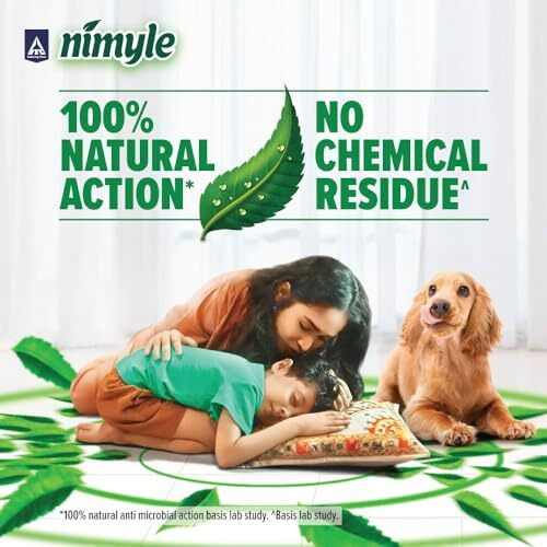 Nimyle ITC s Eco Friendly Floor Cleaner Liquid, Herbal 2L, with Power of Neem for 99.9% Anti Bacterial Protection, Surface Cleaner