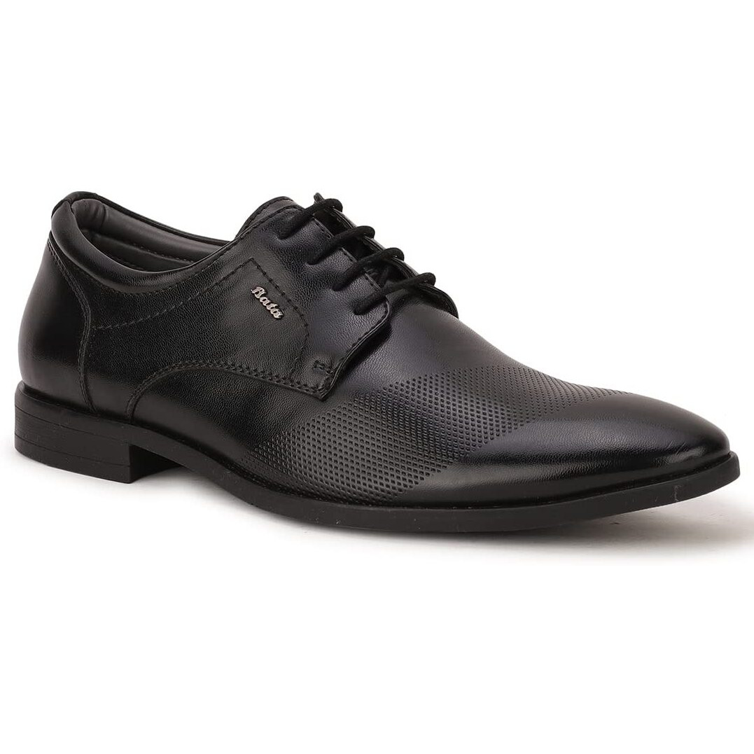 Bata Mens Varys Derby Formal Shoes, Black
