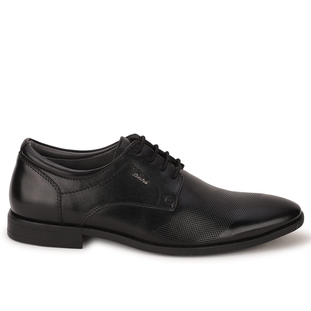Bata Mens Varys Derby Formal Shoes, Black