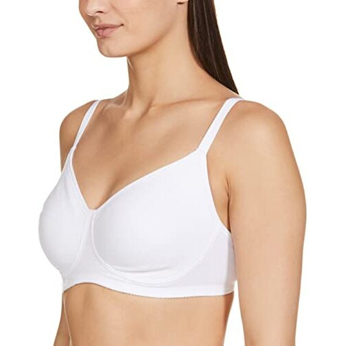Enamor A042 Side Support Shaper Supima Cotton Everyday Bra - Non-Padded, Wirefree & High Coverage White