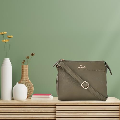 Lavie Women s Sling Bag (Olive Green)