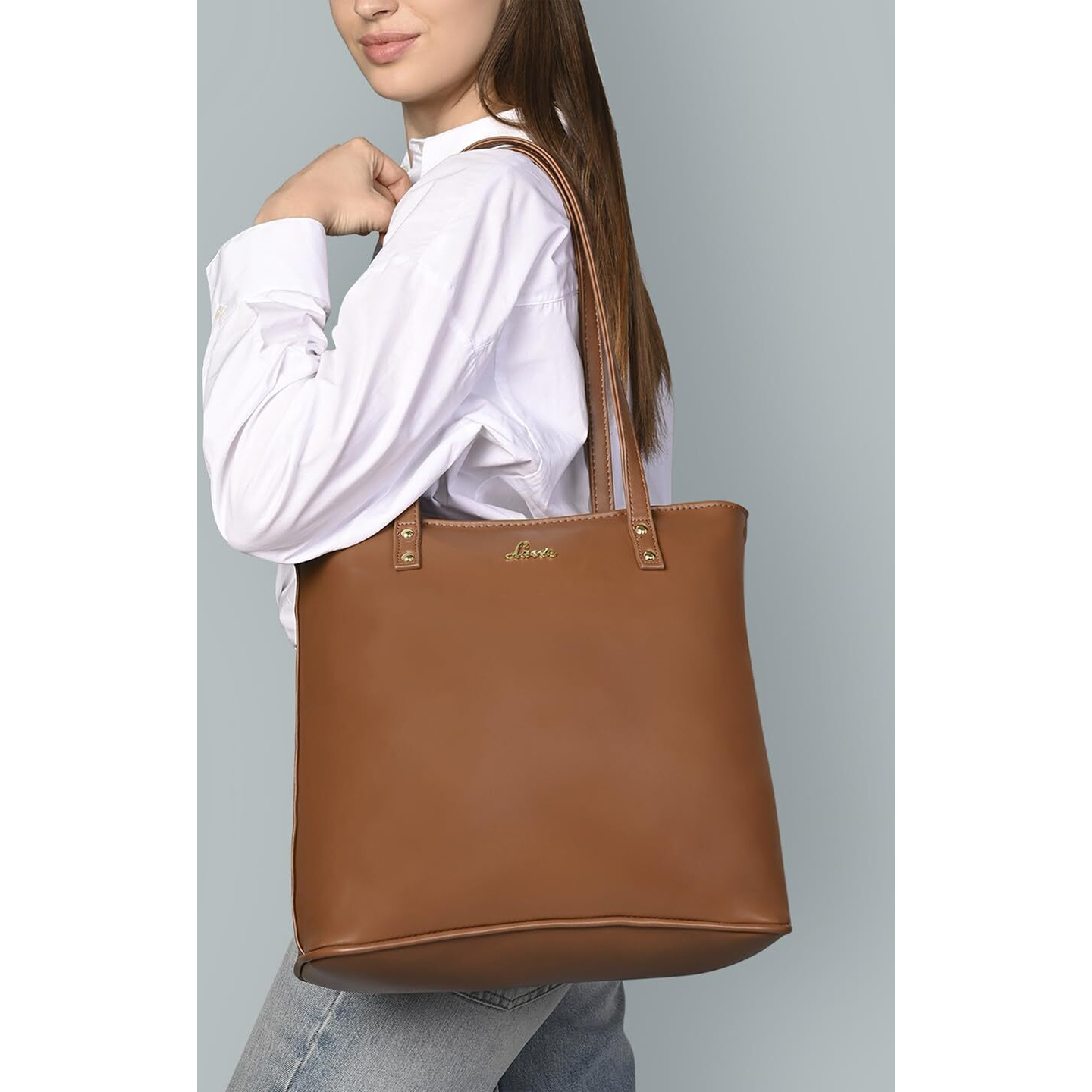 Lavie womens Western TAN Satchel, L (HJGE315042N4)